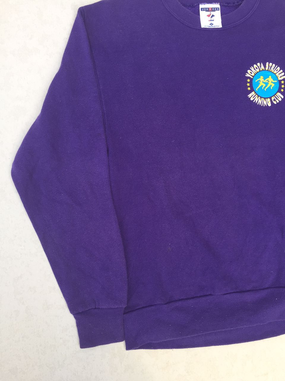 Jerzees × Vintage Vtg. 90's Jerzees Campaign Running Sweatshirt Size US S / EU 44-46 / 1 - 5 Thumbnail
