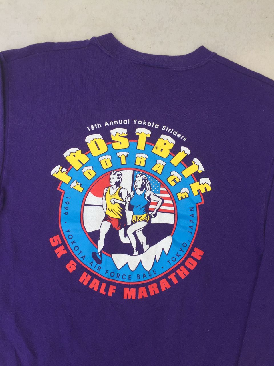 Jerzees × Vintage Vtg. 90's Jerzees Campaign Running Sweatshirt Size US S / EU 44-46 / 1 - 11 Thumbnail