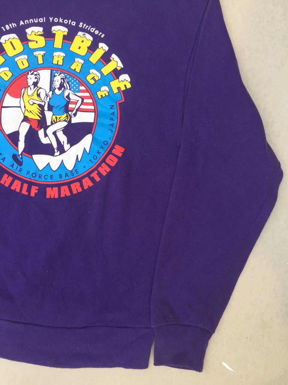 Jerzees × Vintage Vtg. 90's Jerzees Campaign Running Sweatshirt Size US S / EU 44-46 / 1 - 12 Thumbnail