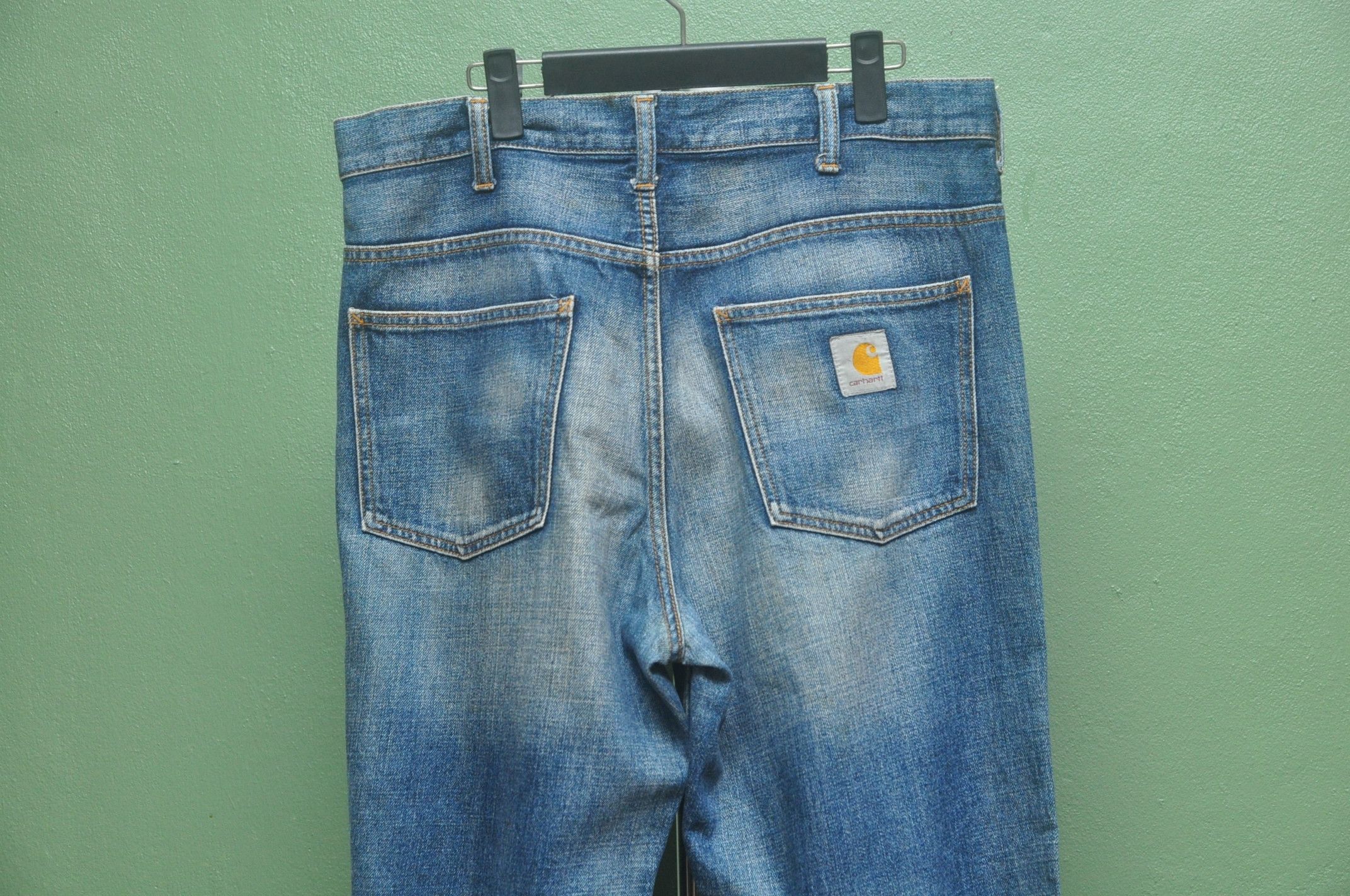 Carhartt × Designer × Japanese Brand Carhatt Denim Jeans / rap gift street hip hop Size US 36 / EU 52 - 5 Thumbnail