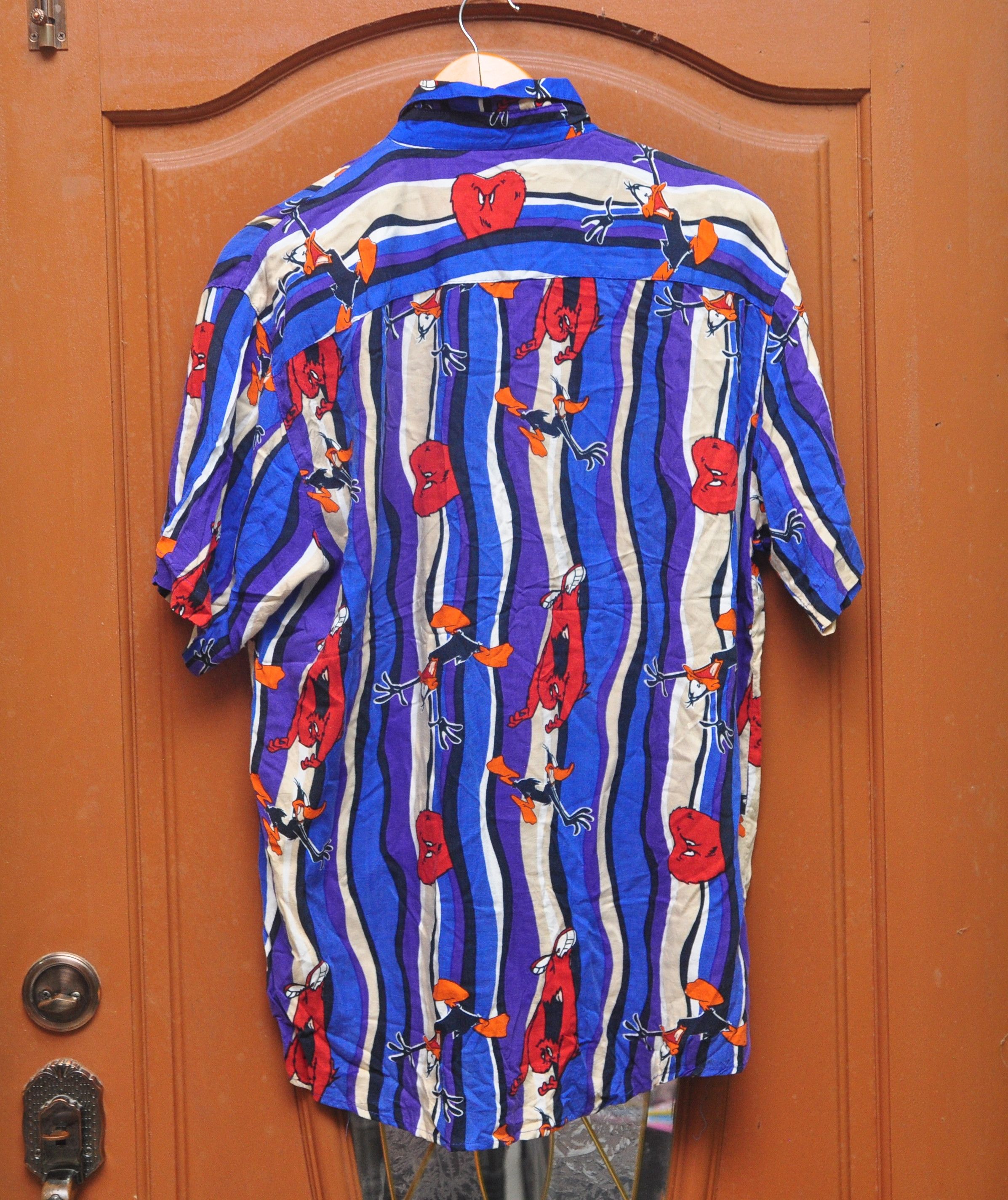 Cartoon Network × Japanese Brand × Vintage Vintage Looney Tones Full Print Rayon Shirt Japanese Style Size US XL / EU 56 / 4 - 2 Thumbnail