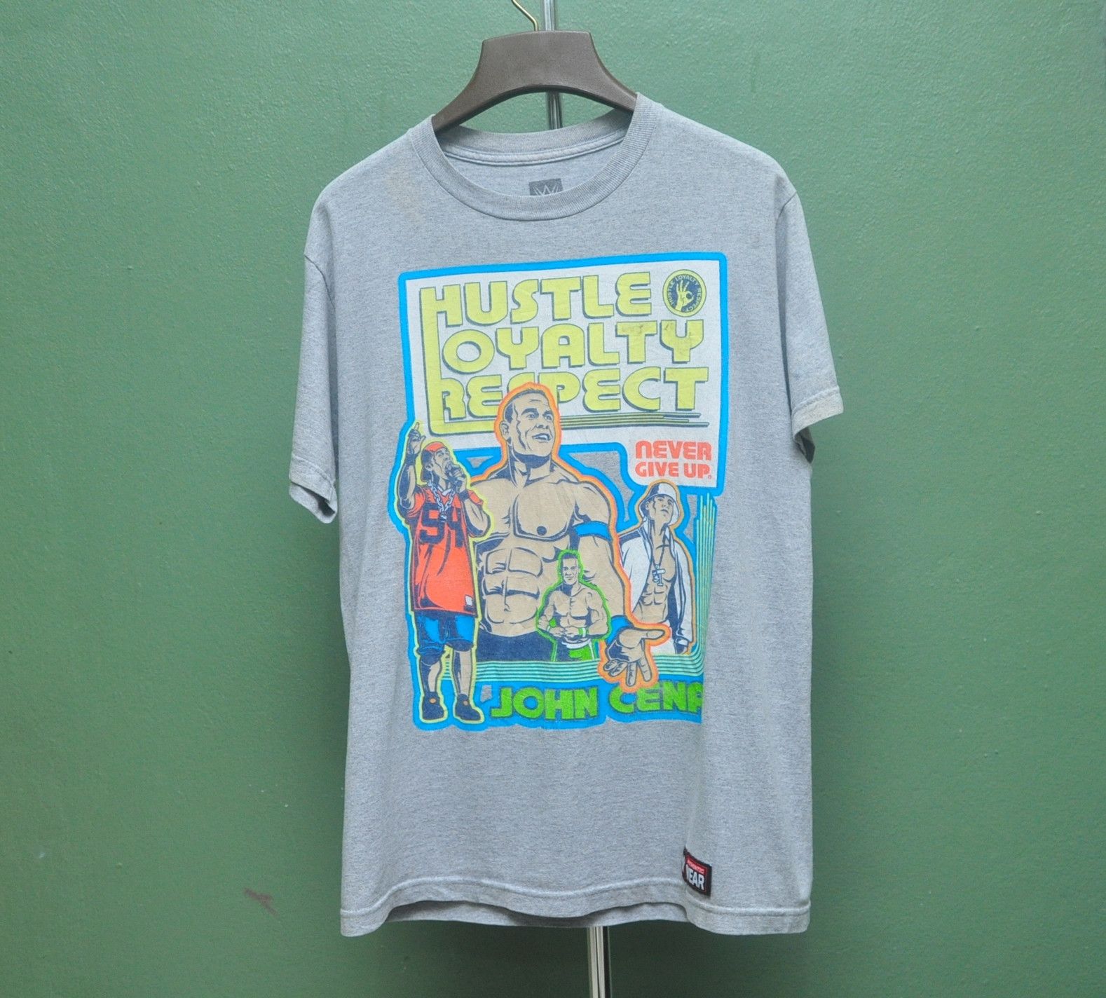 Vintage Vintage John Cena Hustle Loralty Respect Shirt Size US M / EU 48-50 / 2 - 1 Thumbnail