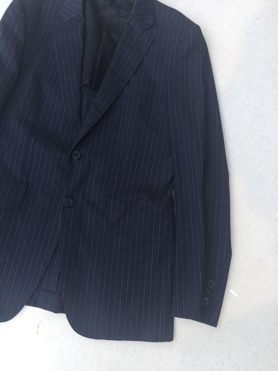 Paul Smith Paul Smith Navy Stripe Blazer Suit single breasted Size 38L - 4 Thumbnail