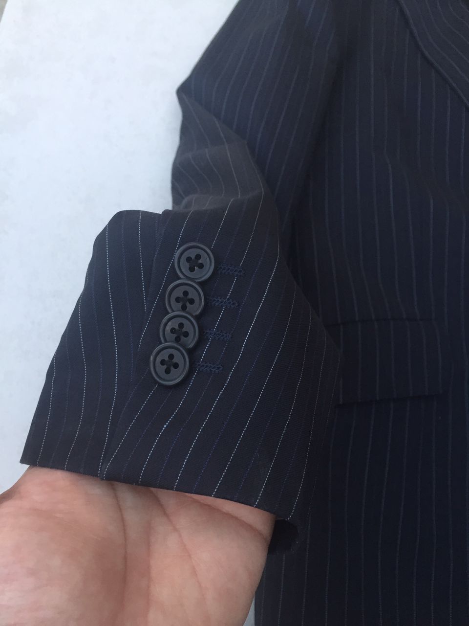 Paul Smith Paul Smith Navy Stripe Blazer Suit single breasted Size 38L - 7 Thumbnail