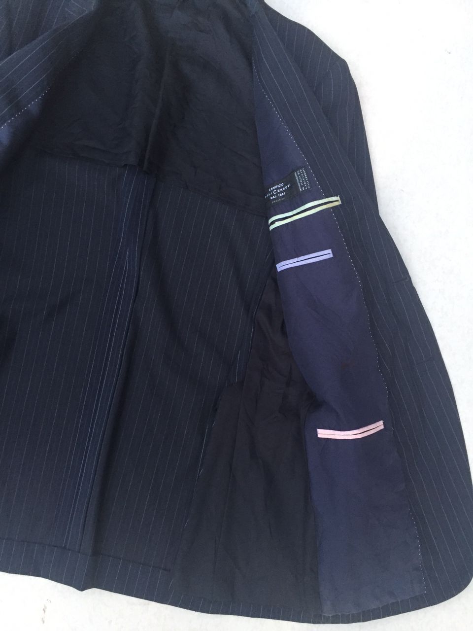 Paul Smith Paul Smith Navy Stripe Blazer Suit single breasted Size 38L - 9 Thumbnail