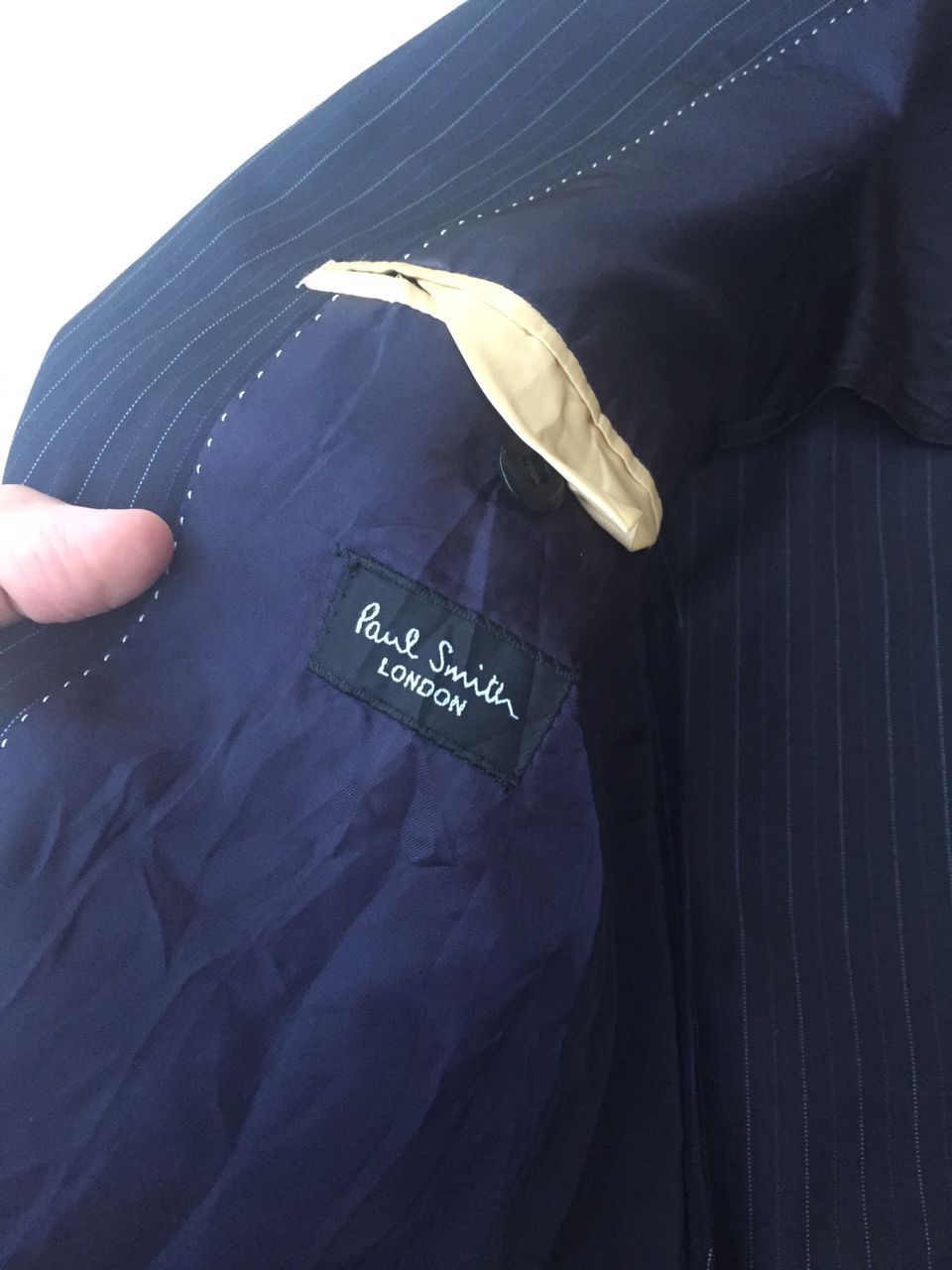 Paul Smith Paul Smith Navy Stripe Blazer Suit single breasted Size 38L - 11 Thumbnail