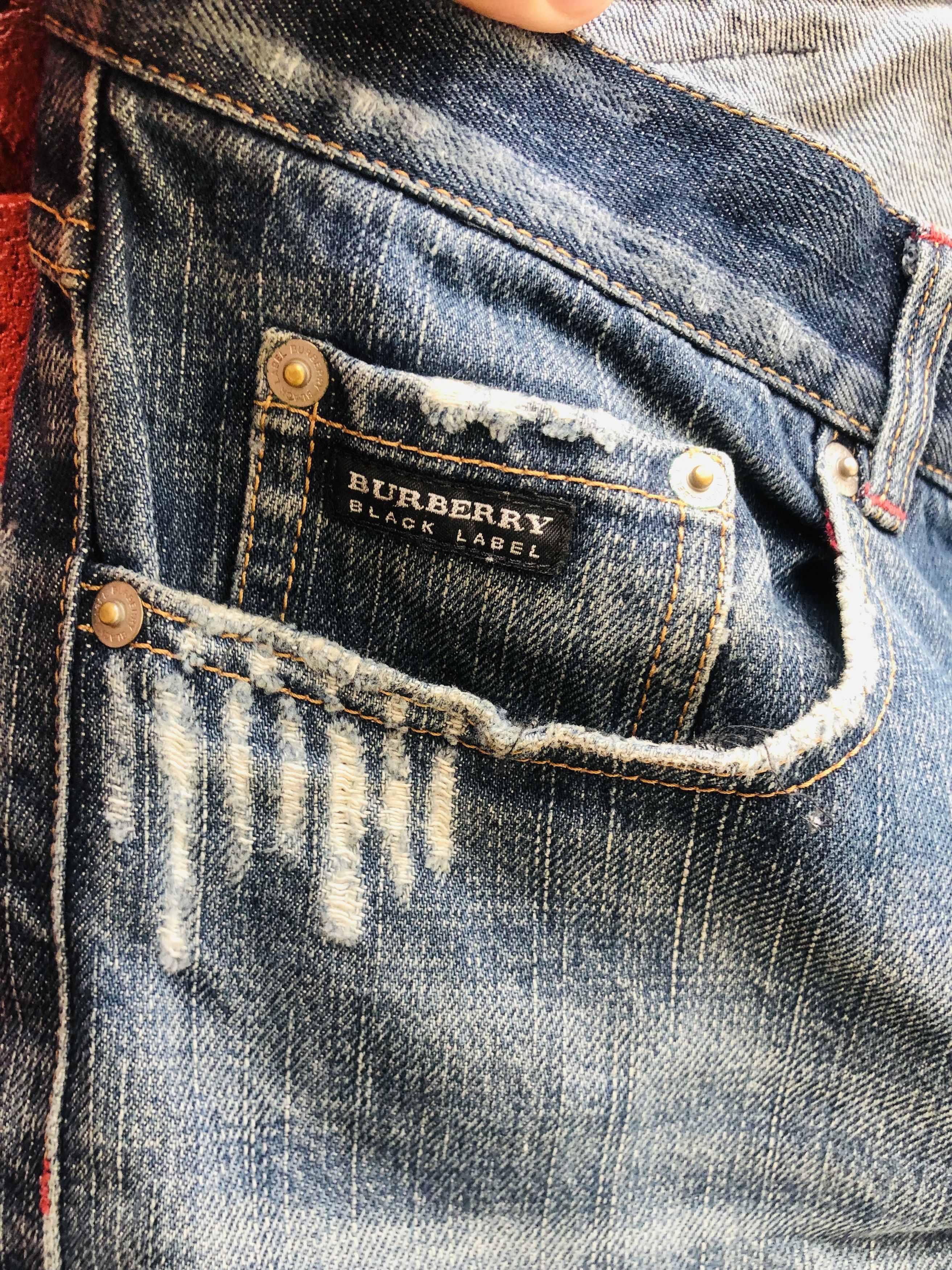 Burberry × Japanese Brand Vintage Burberry Distressed Travis Scott Fashion Style Size US 32 / EU 48 - 11 Thumbnail