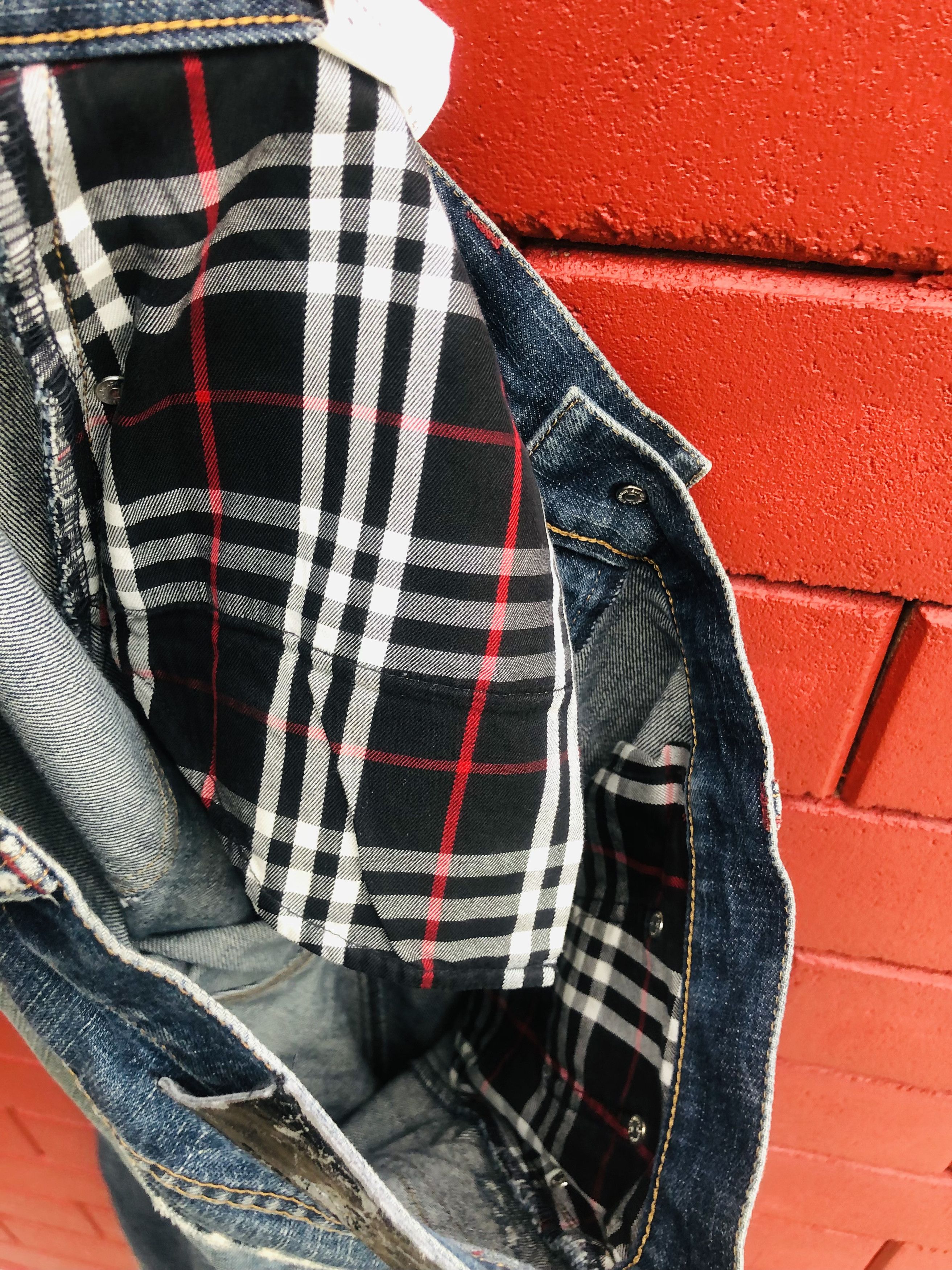 Burberry × Japanese Brand Vintage Burberry Distressed Travis Scott Fashion Style Size US 32 / EU 48 - 13 Thumbnail