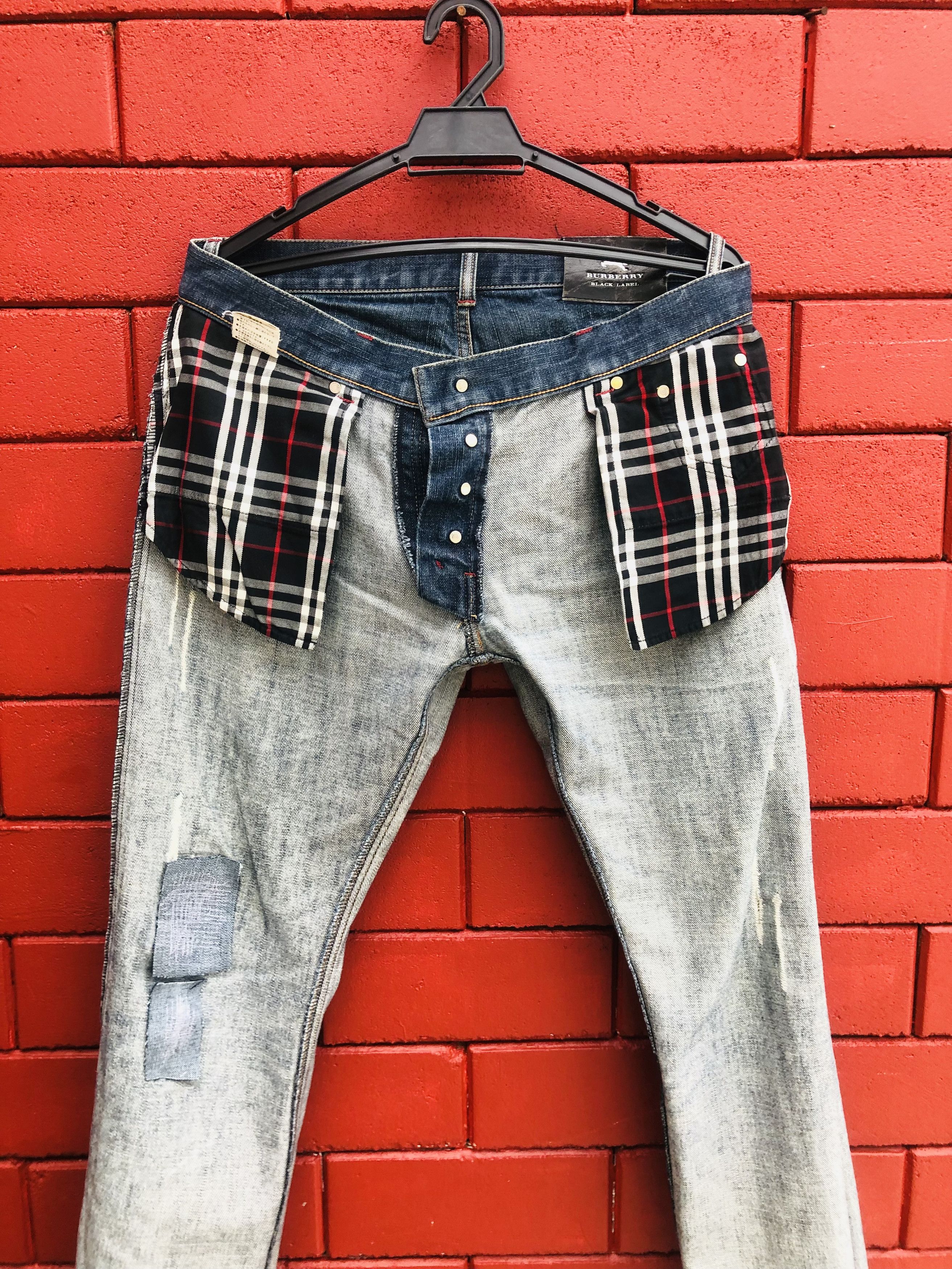Burberry × Japanese Brand Vintage Burberry Distressed Travis Scott Fashion Style Size US 32 / EU 48 - 15 Thumbnail