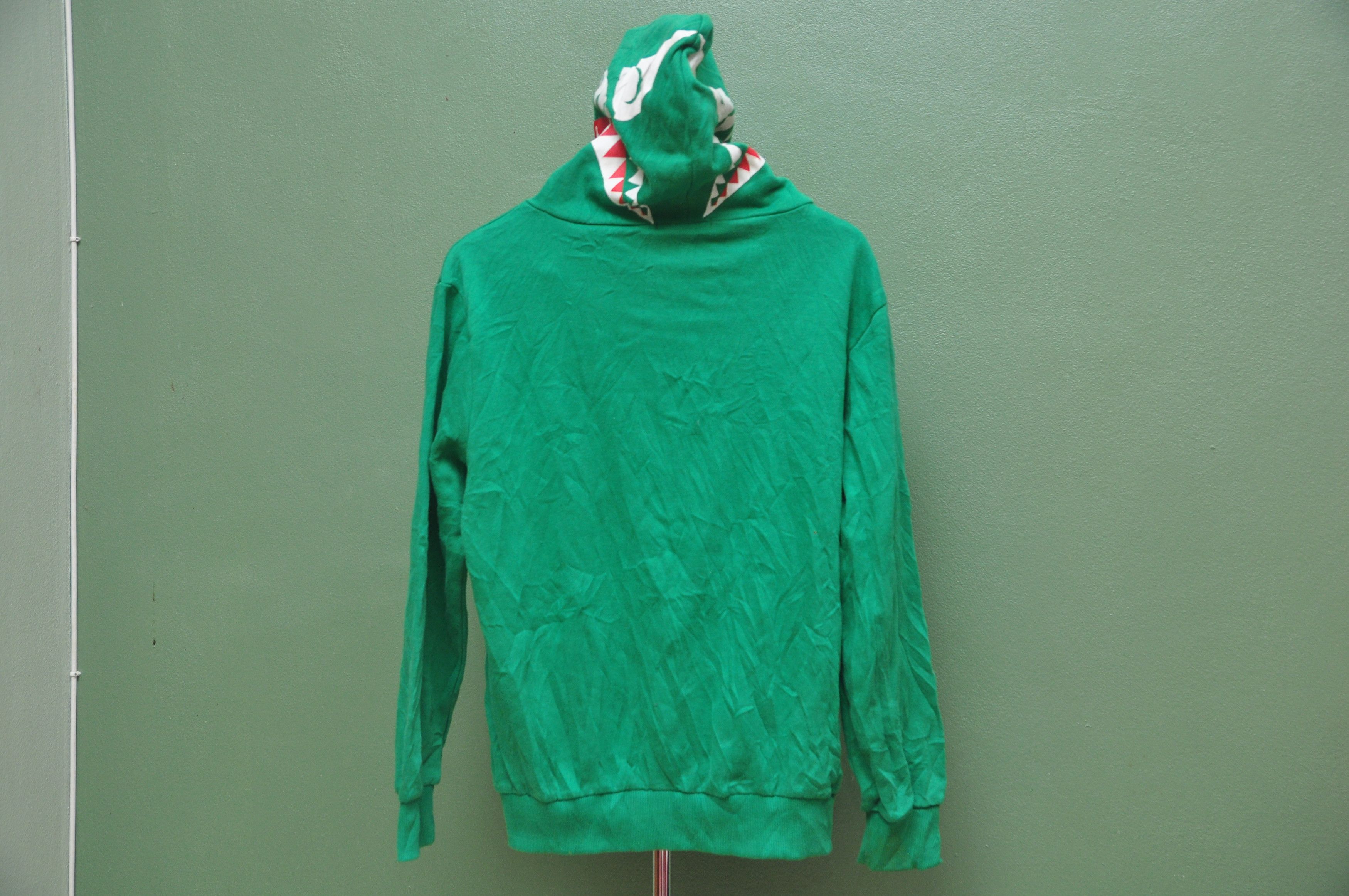Designer × Japanese Brand Vintage Shark Head Green Sweatshirt Travis Scott Style Size US L / EU 52-54 / 3 - 2 Thumbnail