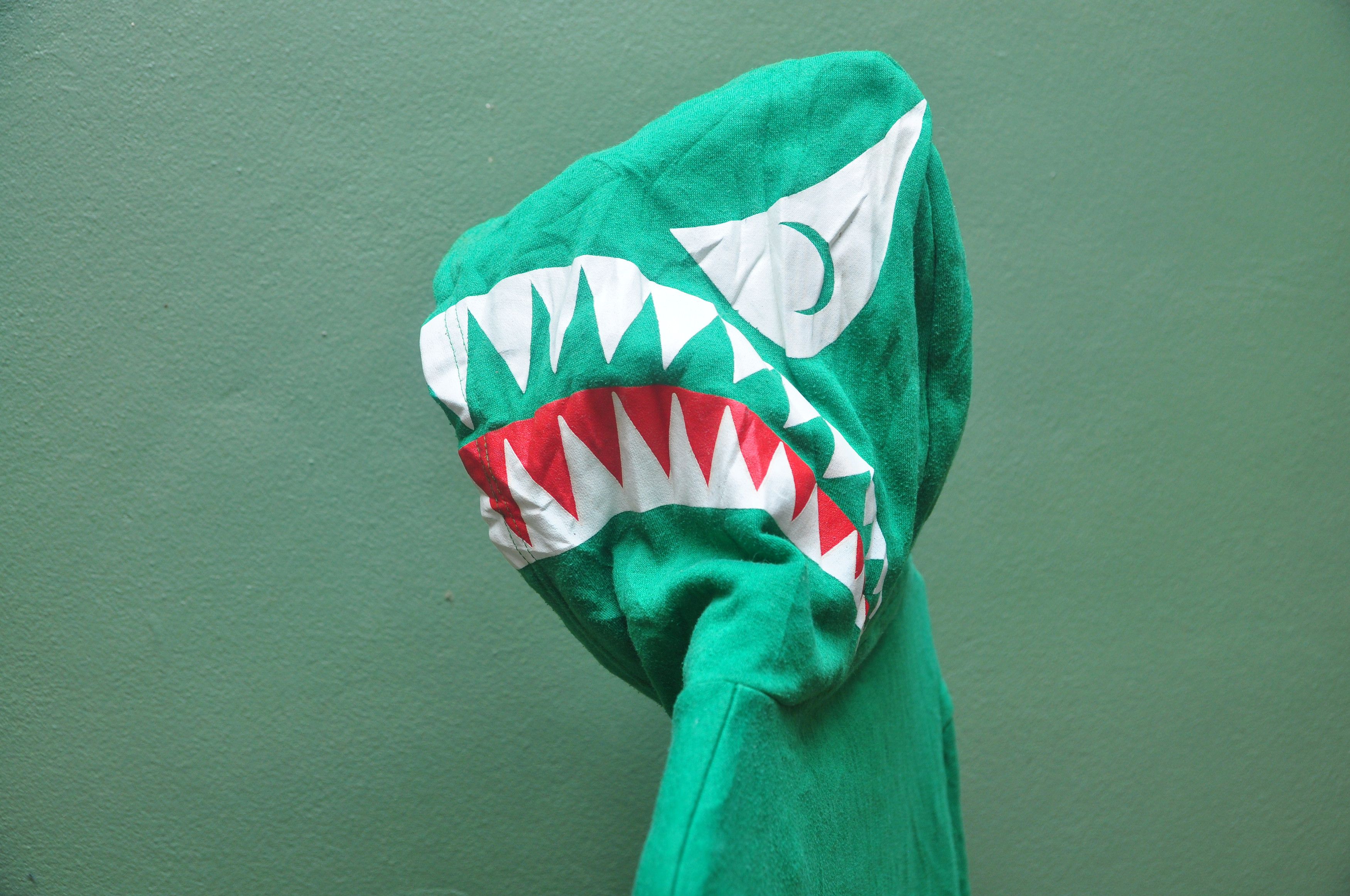 Designer × Japanese Brand Vintage Shark Head Green Sweatshirt Travis Scott Style Size US L / EU 52-54 / 3 - 5 Thumbnail