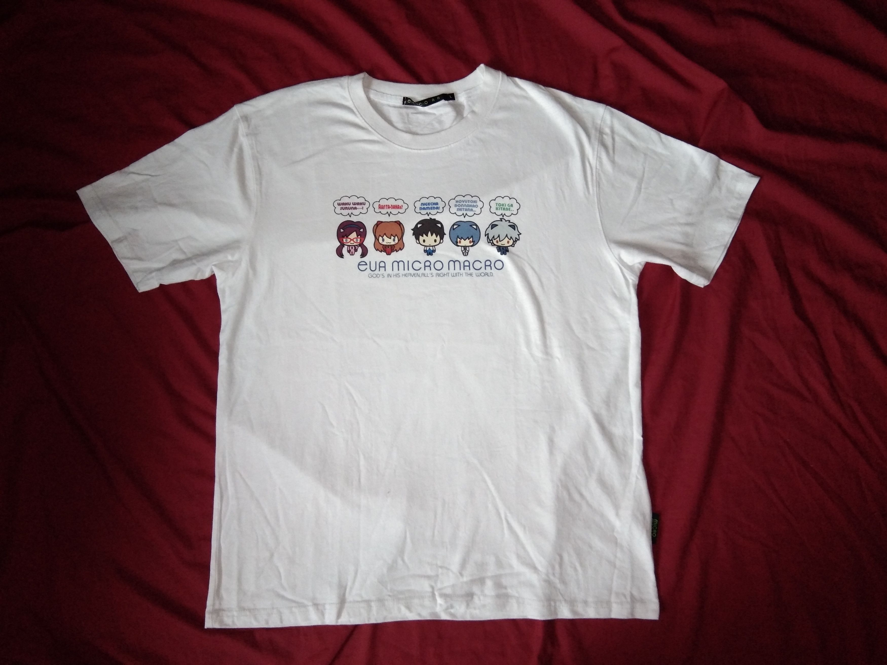 Japanese Brand Evangelion tshirt Cute Chibi anime Asuka Rei Shinji Size US L / EU 52-54 / 3 - 2 Thumbnail