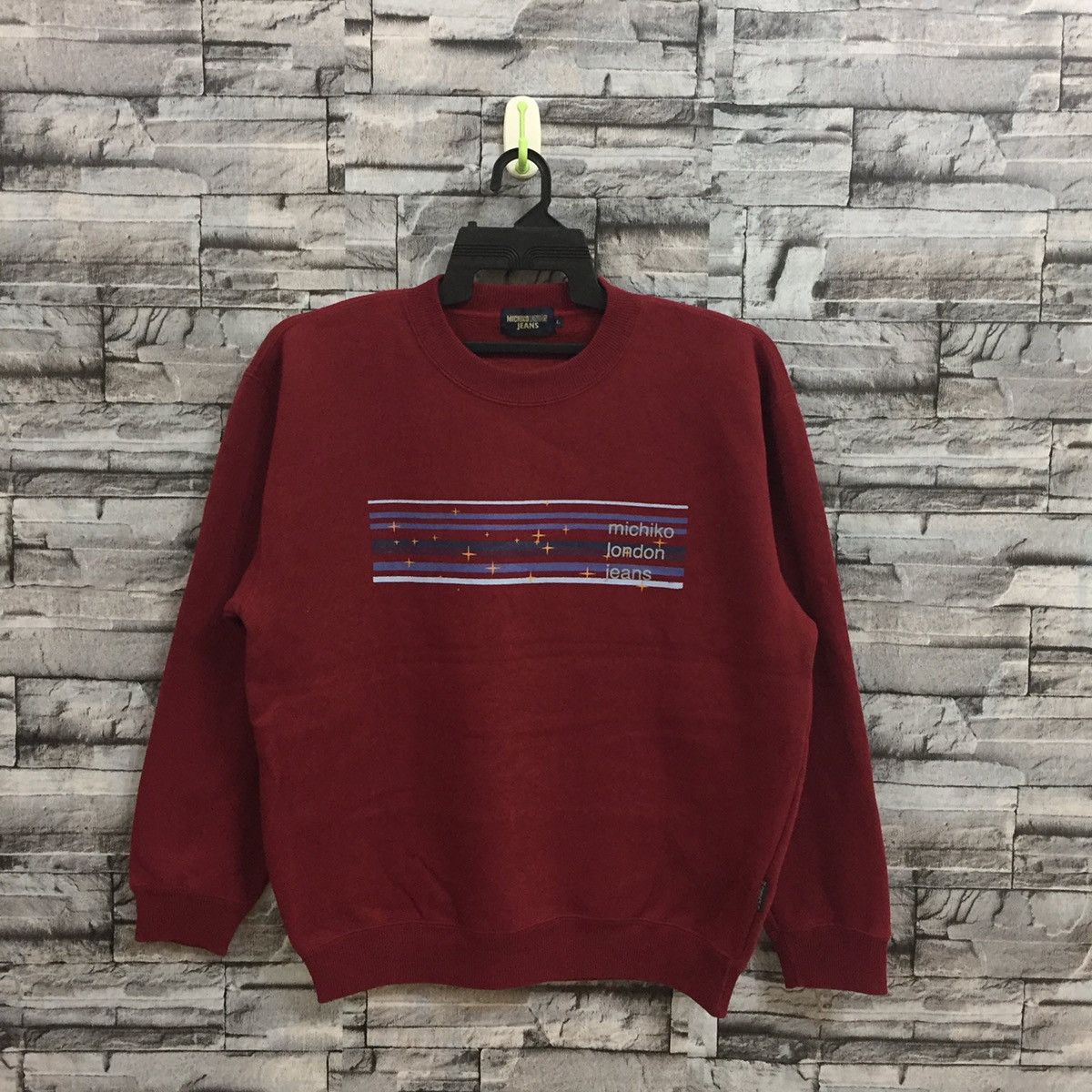 Vintage MICHIKO LONDON JEANS sweatshirt striped size L
