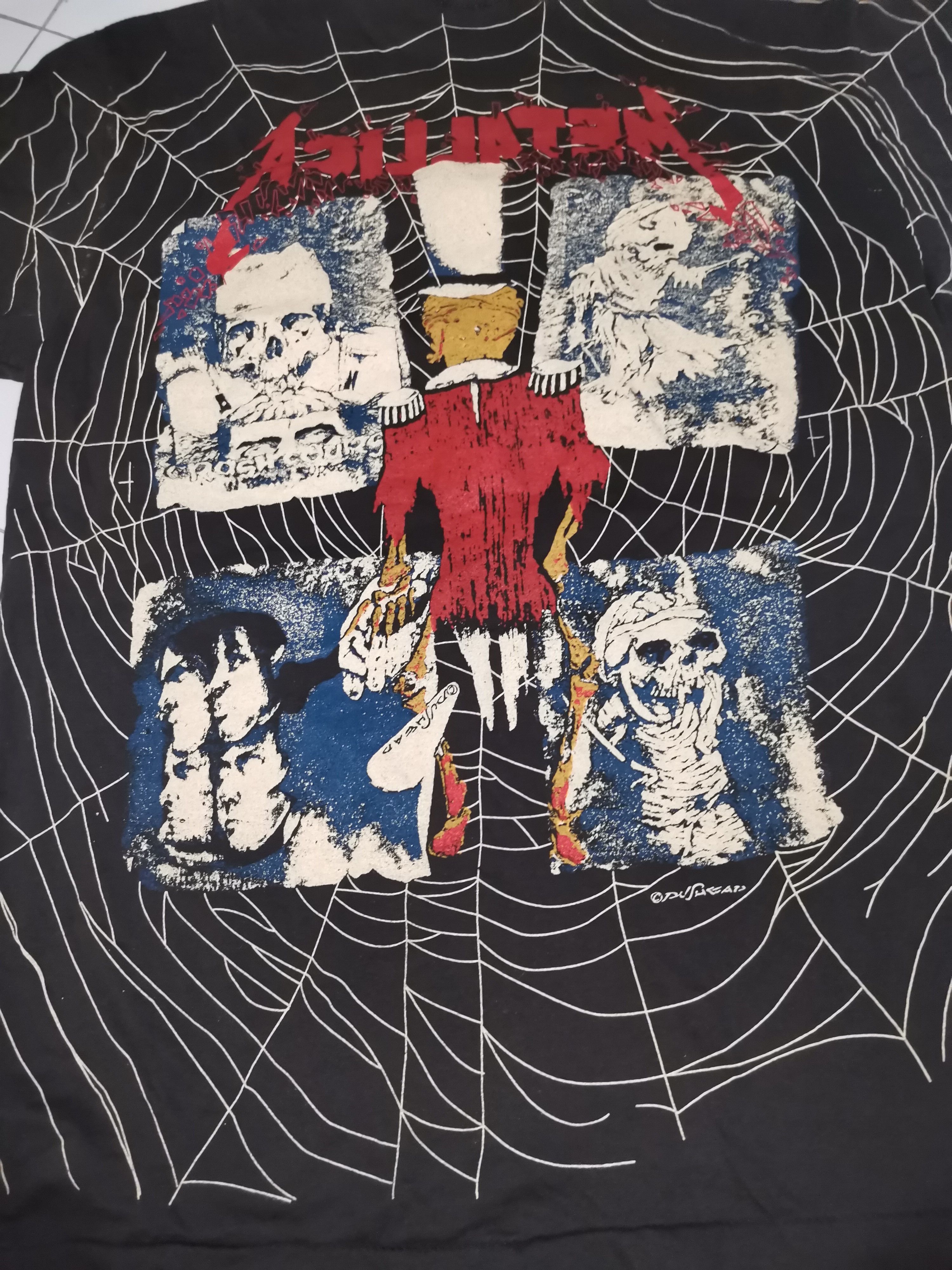 Vintage Vintage Metallica Bootleg ©️1992 Pushead Damage Inc Size US L / EU 52-54 / 3 - 8 Thumbnail