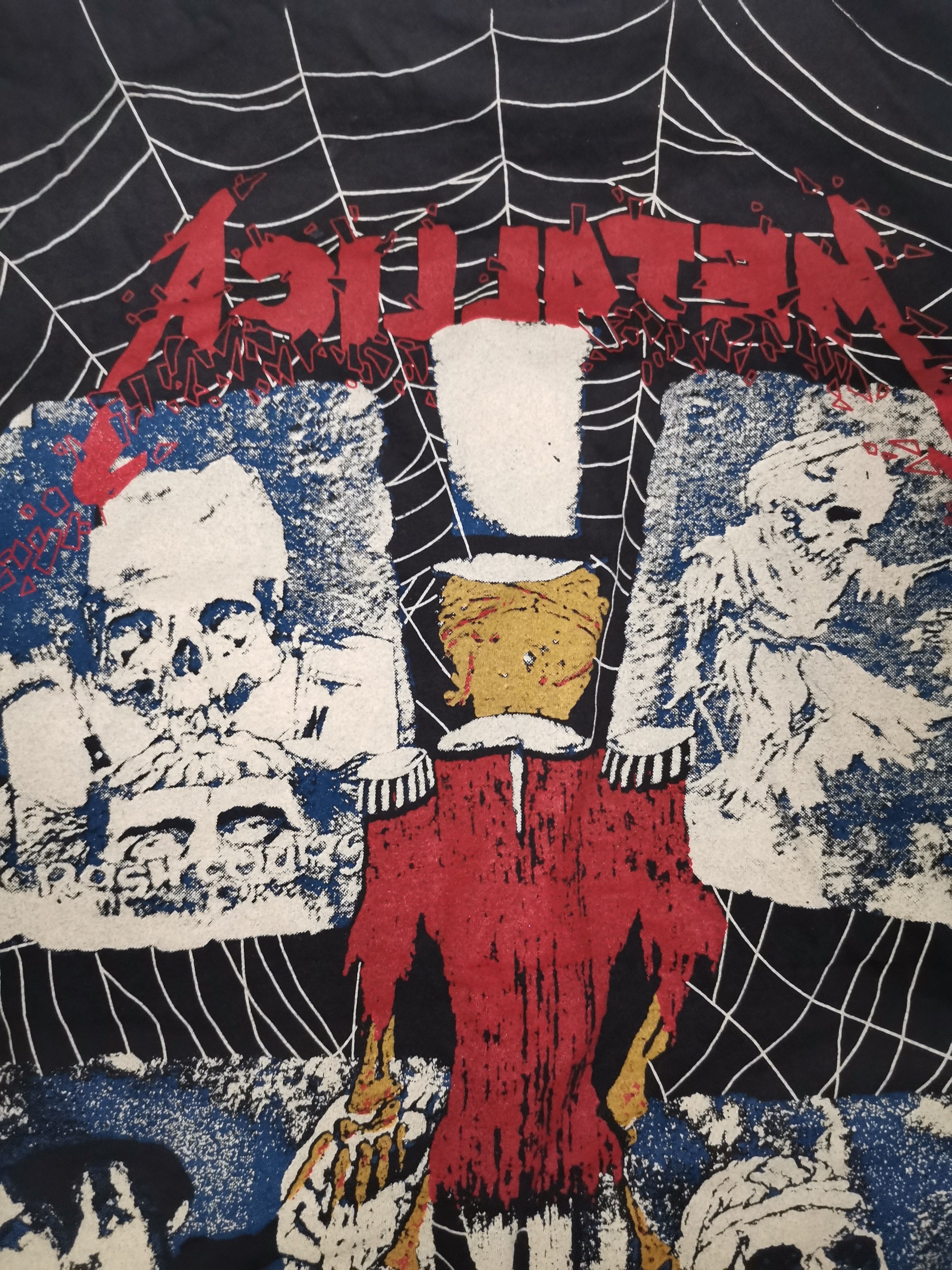 Vintage Vintage Metallica Bootleg ©️1992 Pushead Damage Inc Size US L / EU 52-54 / 3 - 6 Thumbnail