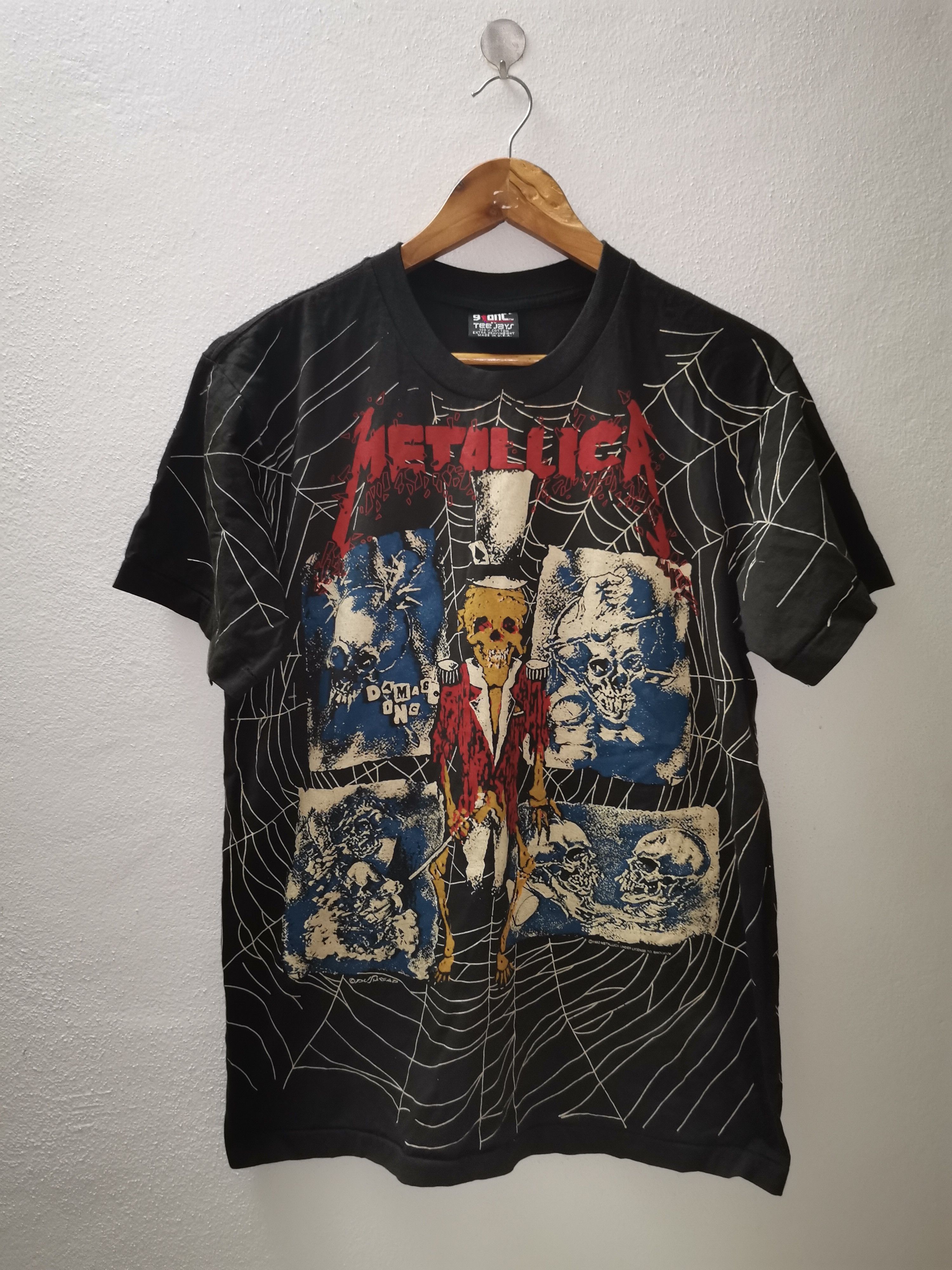 Vintage Vintage Metallica Bootleg ©️1992 Pushead Damage Inc Size US L / EU 52-54 / 3 - 1 Thumbnail