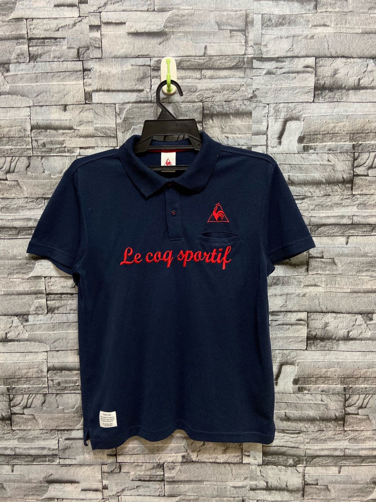 Le Coq Sportif Vintage Le coq Sportif polo emboidered spellout big design Size US M / EU 48-50 / 2 - 2 Thumbnail
