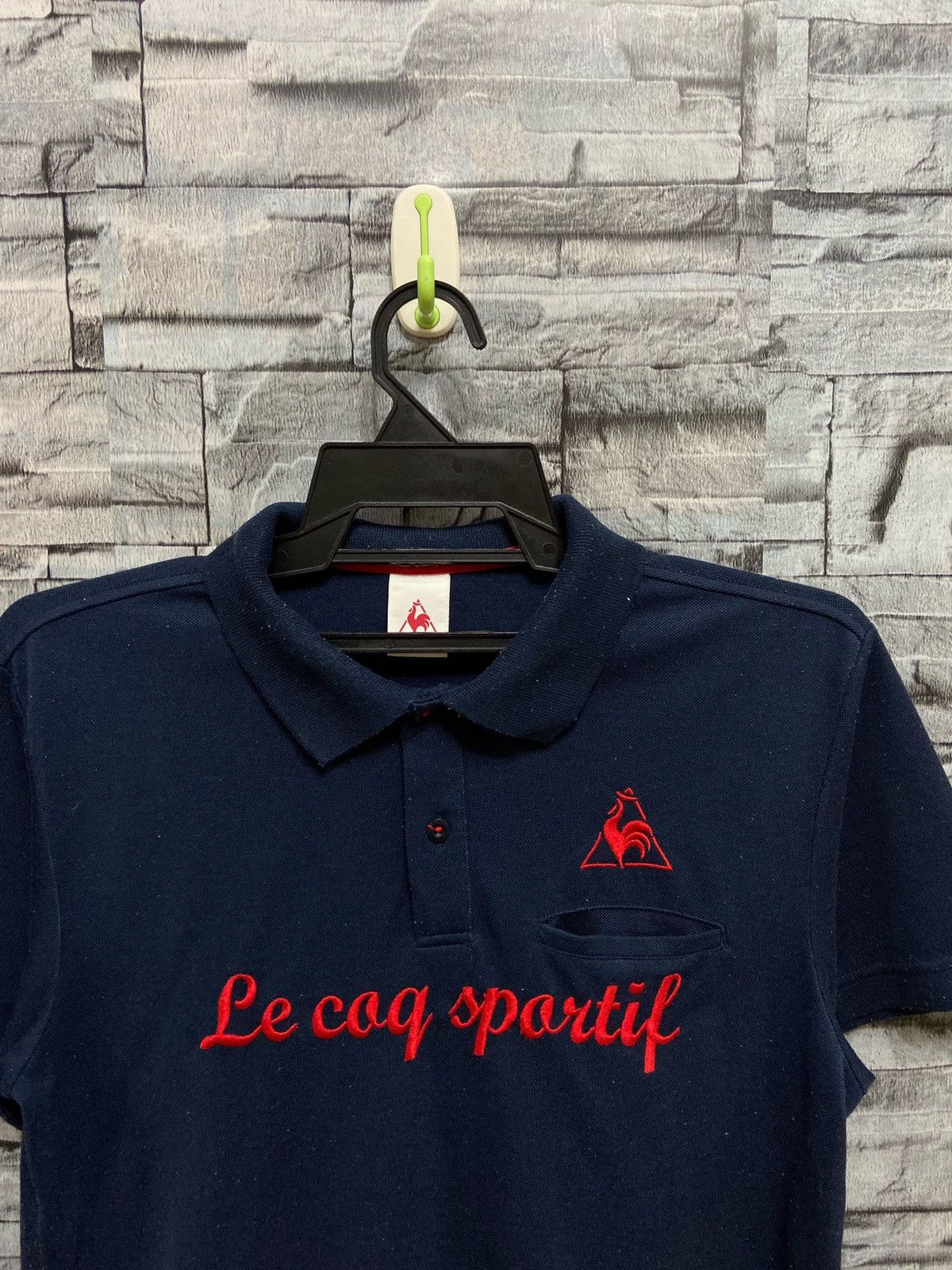 Le Coq Sportif Vintage Le coq Sportif polo emboidered spellout big design Size US M / EU 48-50 / 2 - 3 Thumbnail