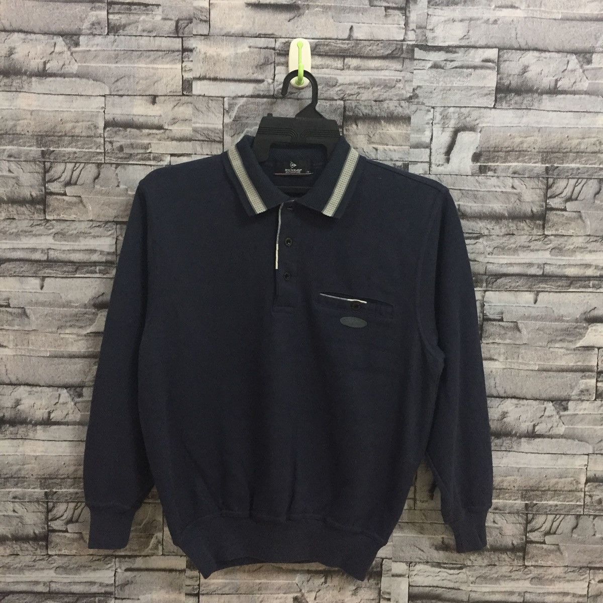 Dunlop Vintage DUNLOP sweatshirt small logo racing brand Size US M / EU 48-50 / 2 - 1 Thumbnail