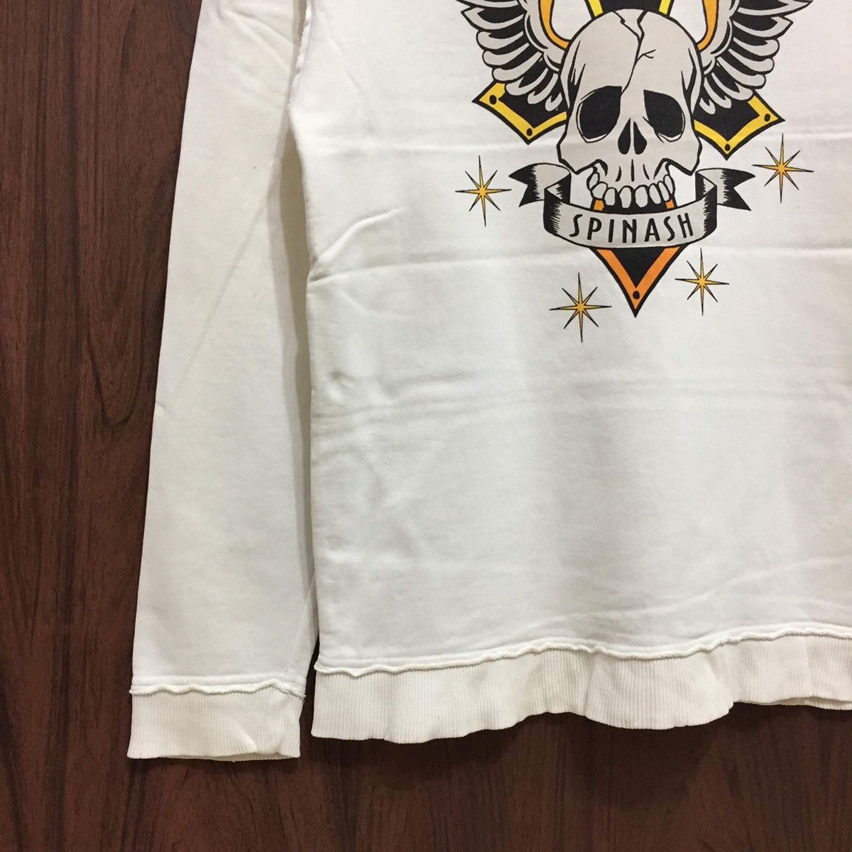 Japanese Brand Spinash sweatshirt big logo skull bones Size US M / EU 48-50 / 2 - 5 Thumbnail