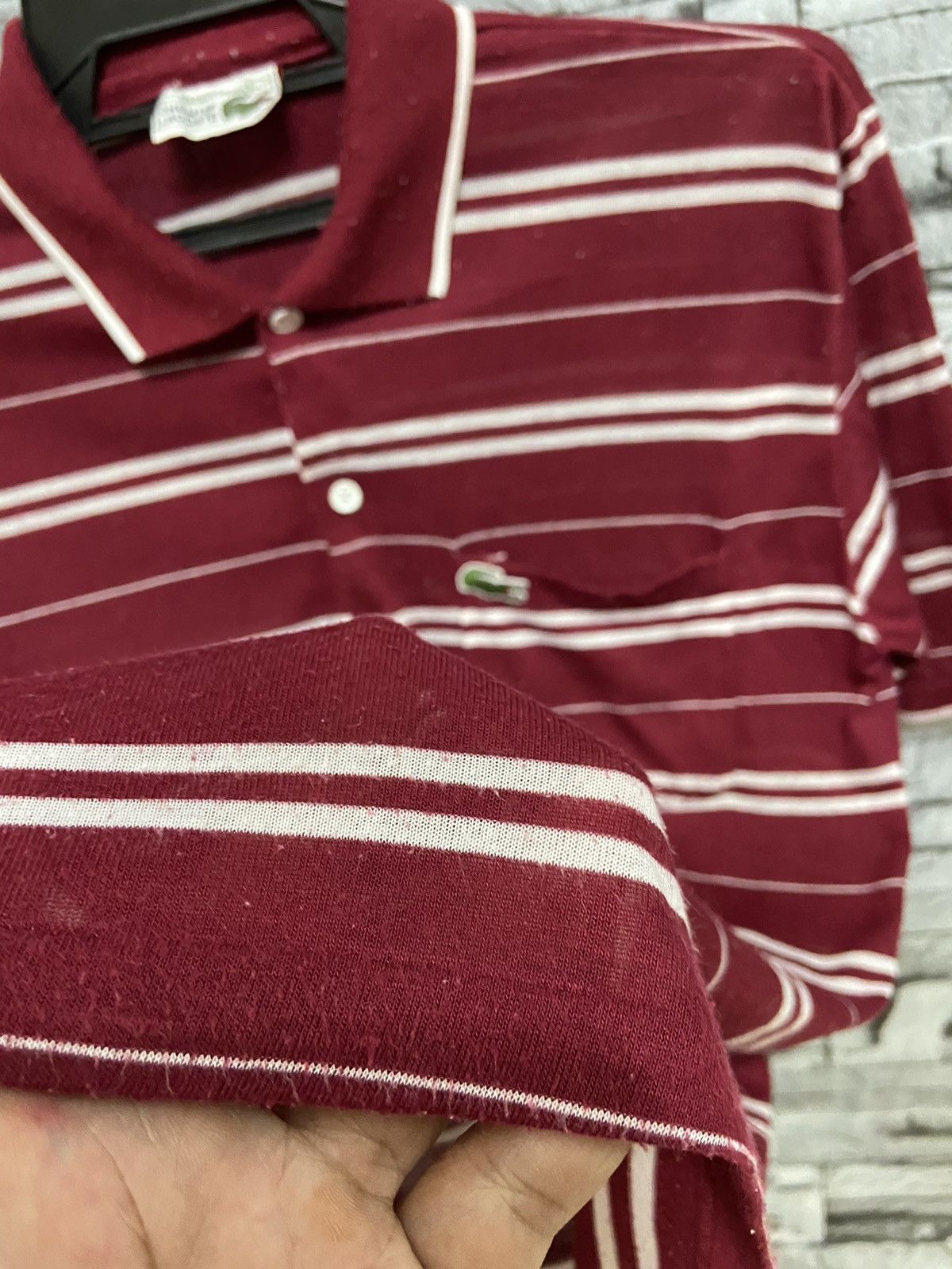 Lacoste Vintage Lacoste Polo striped fit M Size US M / EU 48-50 / 2 - 7 Thumbnail