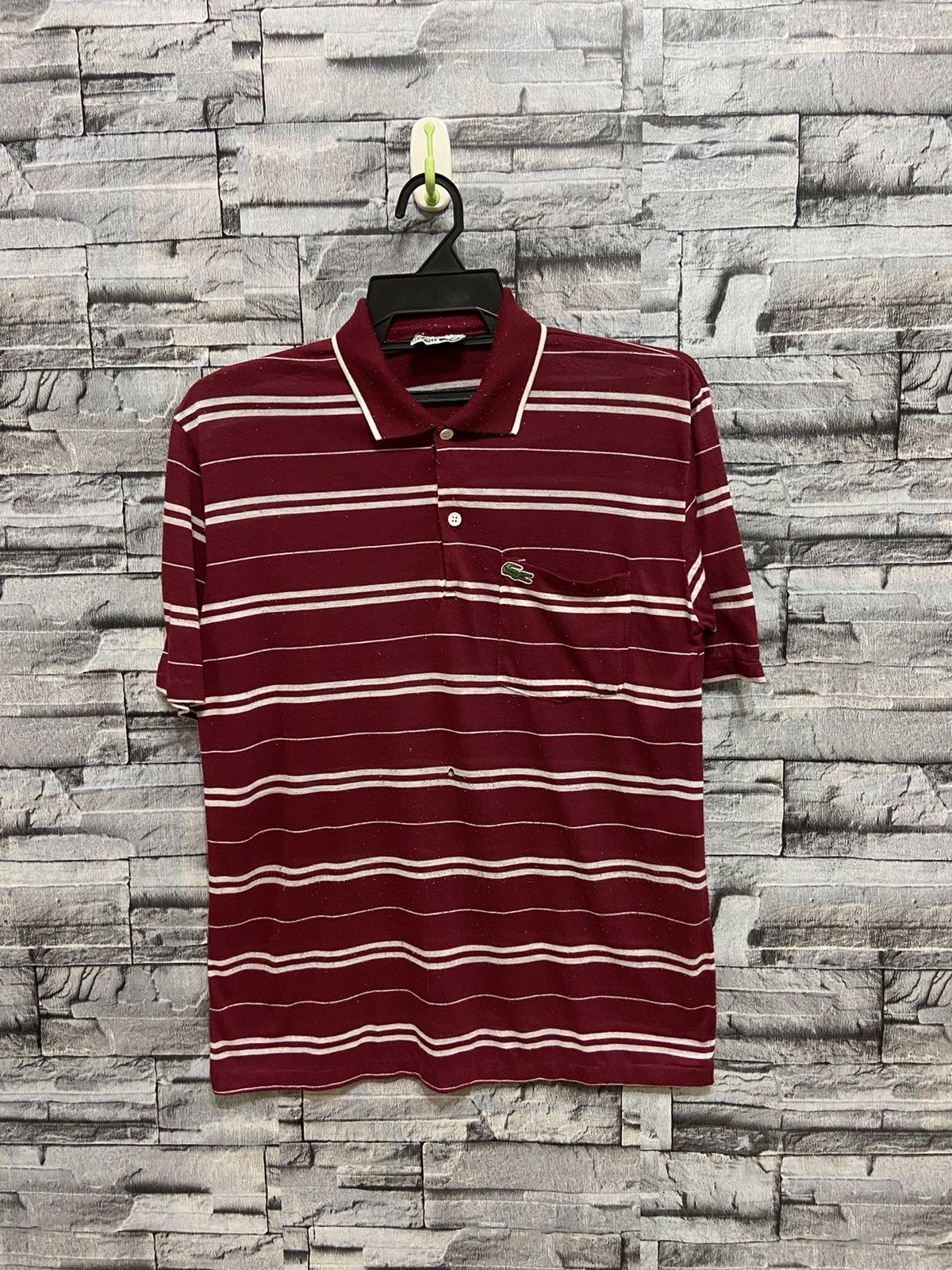 Lacoste Vintage Lacoste Polo striped fit M Size US M / EU 48-50 / 2 - 1 Thumbnail