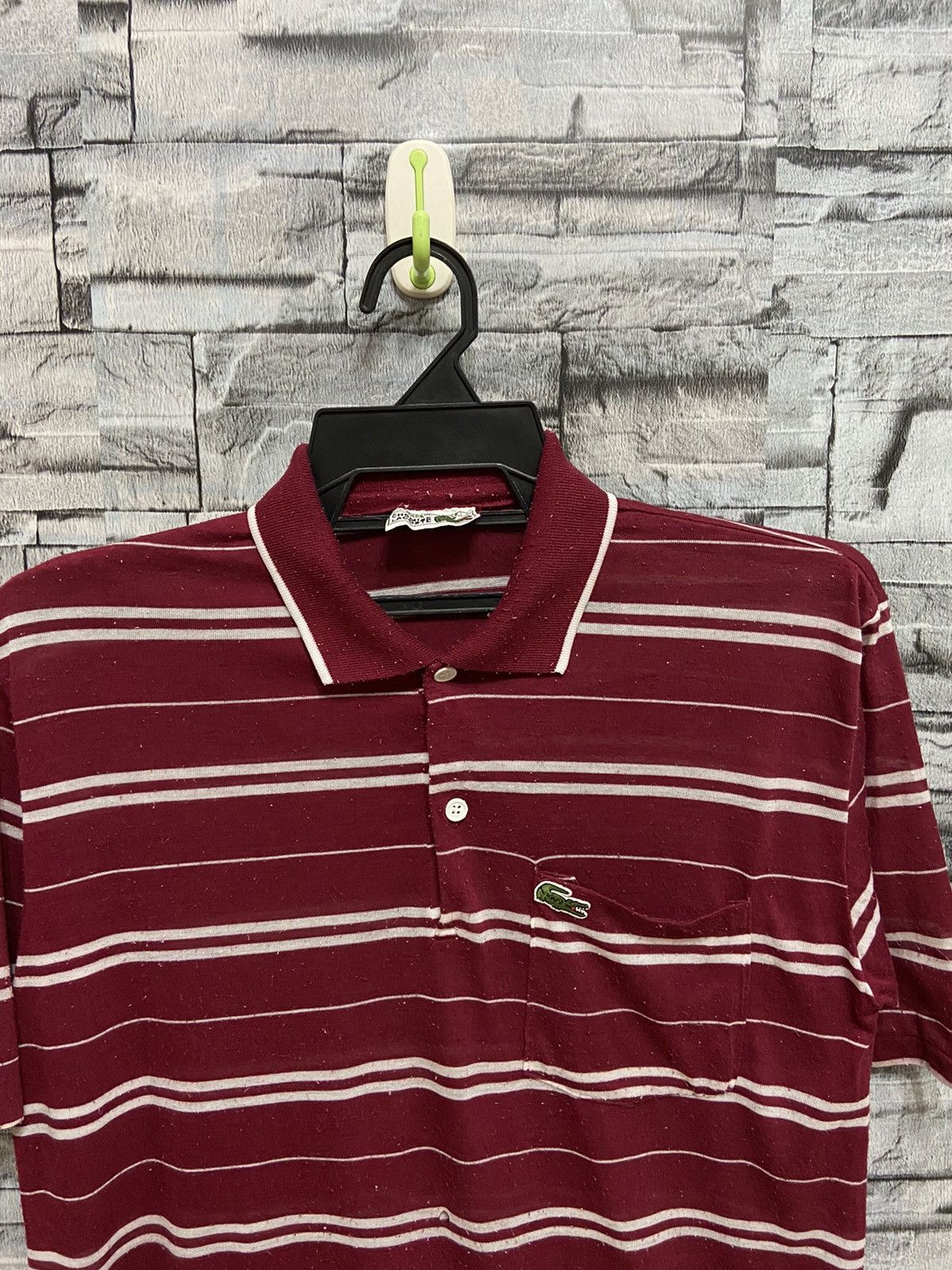 Lacoste Vintage Lacoste Polo striped fit M Size US M / EU 48-50 / 2 - 2 Thumbnail
