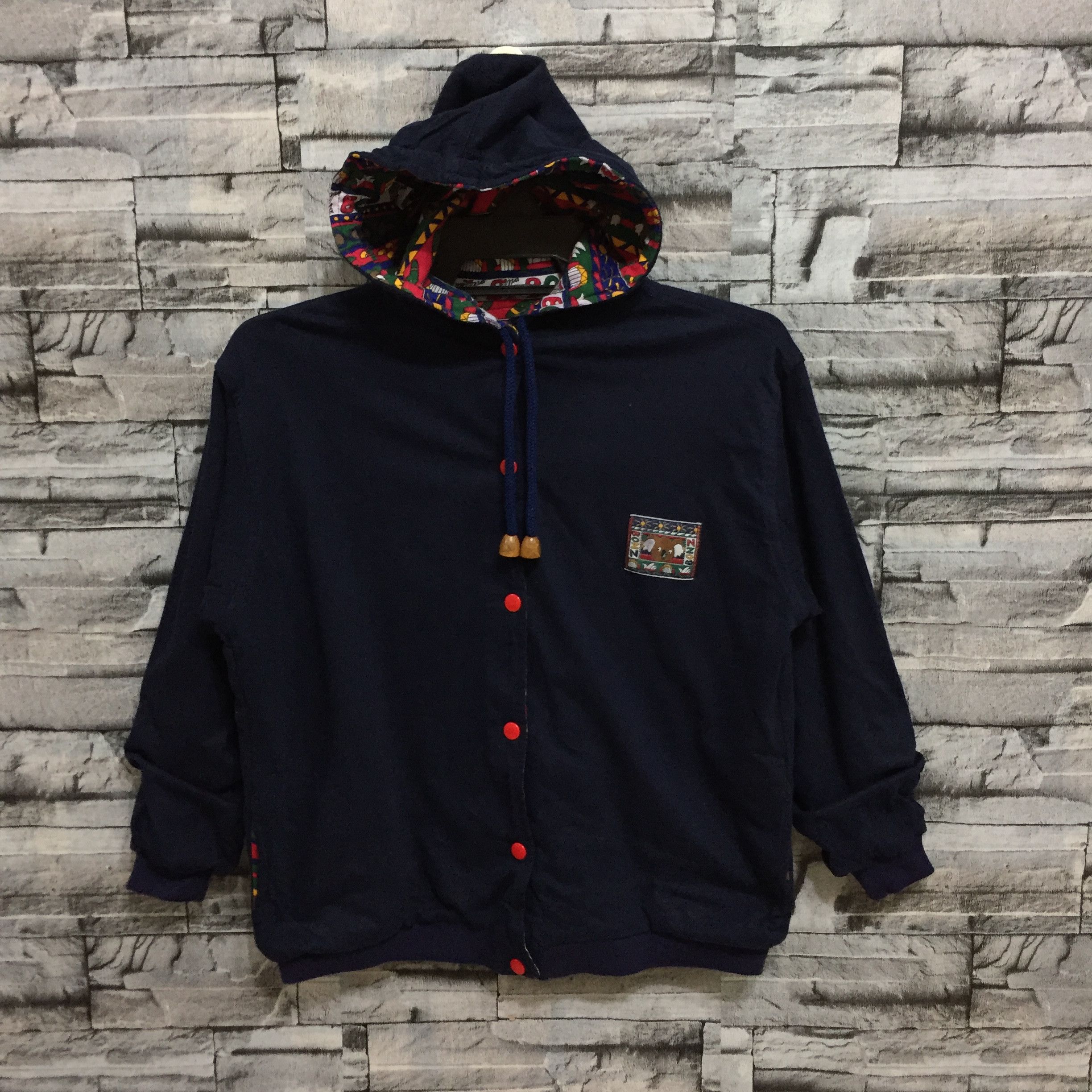 Vintage Vintage Bonzo hoodie sweatshirt big logo size S dark blue Size US S / EU 44-46 / 1 - 2 Thumbnail