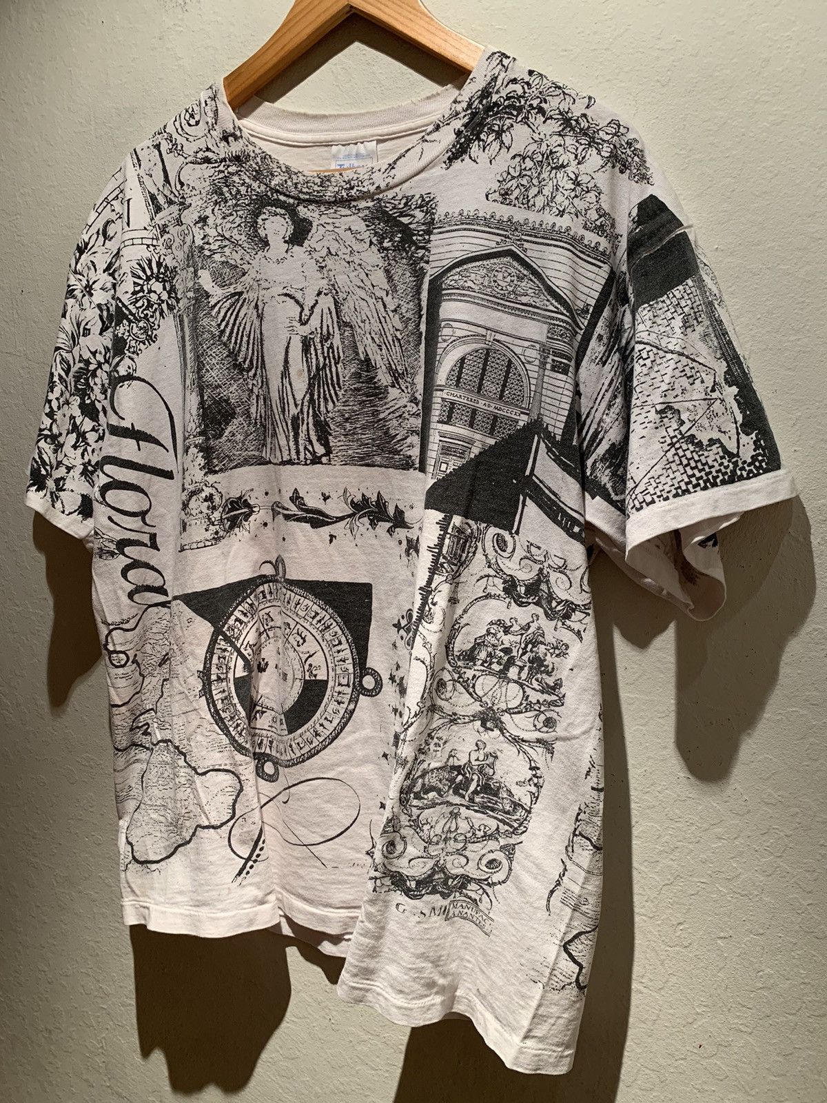 Tultex *RARE* Vintage Art Heaven AOP All Over Print Tultex T-Shirt Size US XL / EU 56 / 4 - 1 Thumbnail