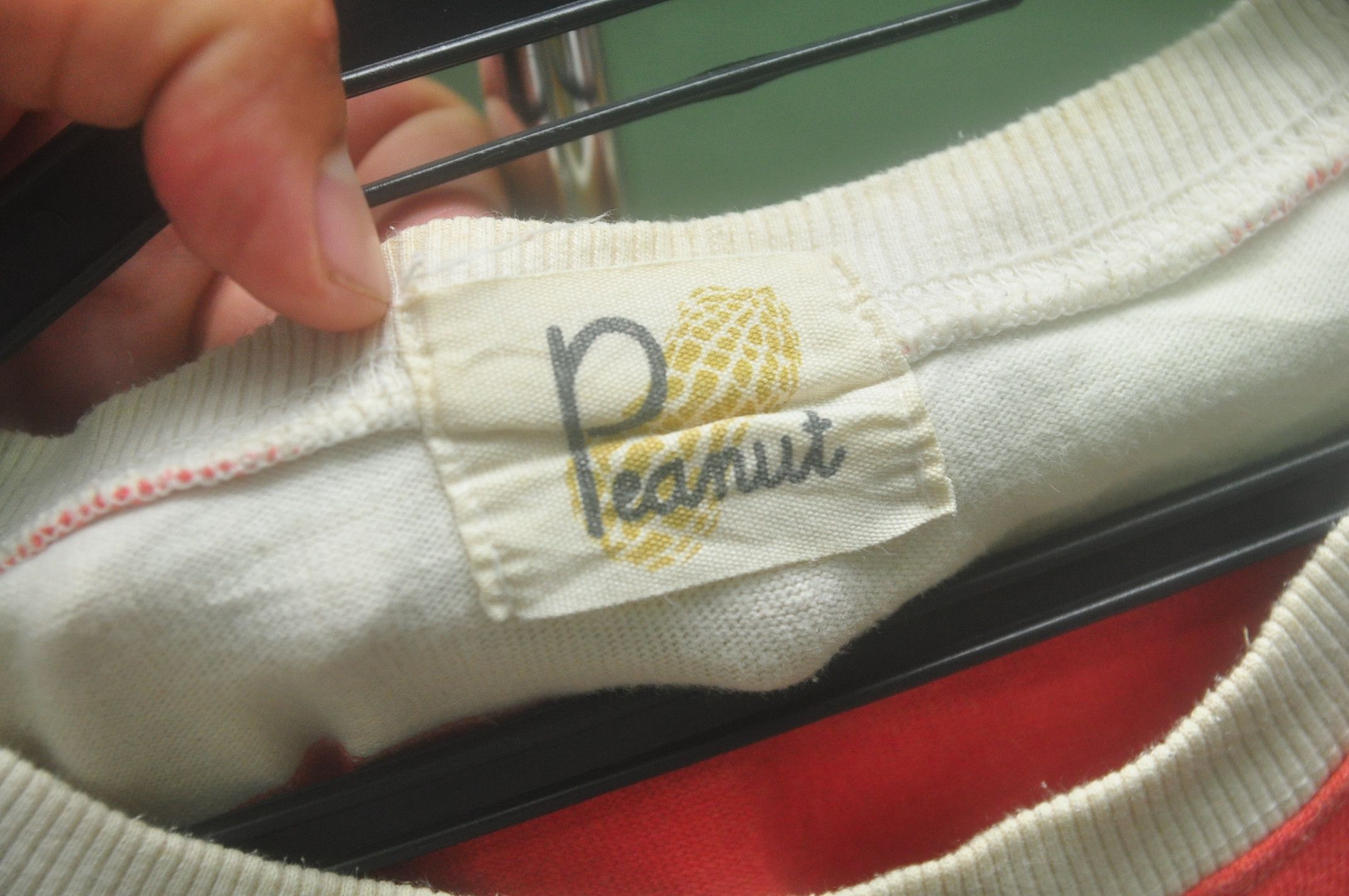 Designer × Japanese Brand Vintage Peanut Stripes White Orange Colour Large Shirt Size US L / EU 52-54 / 3 - 6 Thumbnail