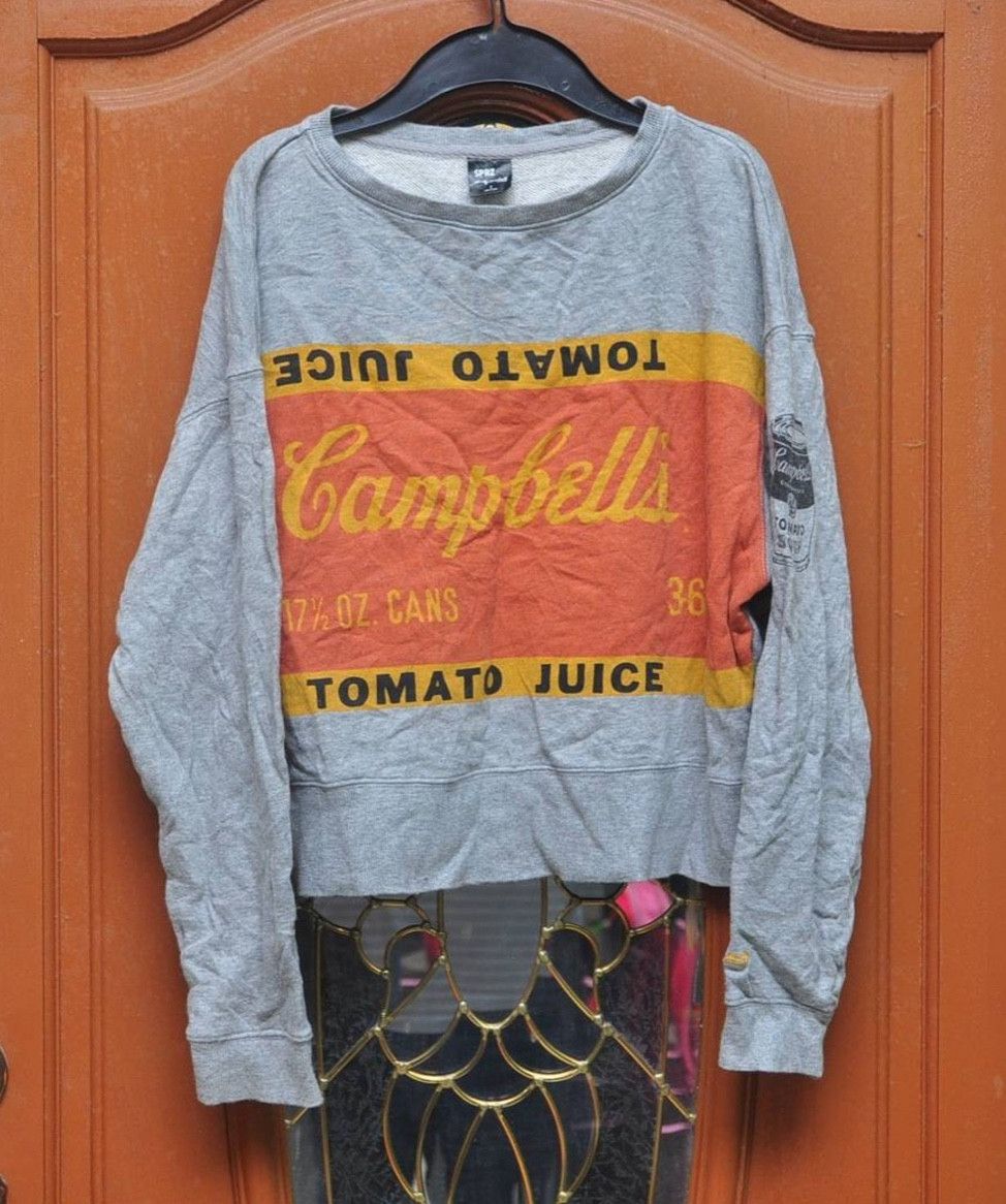 Andy Warhol × Designer × Japanese Brand Vintage Andy Warhol Campbell Sweatshirt Travis Scott Style Size US M / EU 48-50 / 2 - 1 Thumbnail