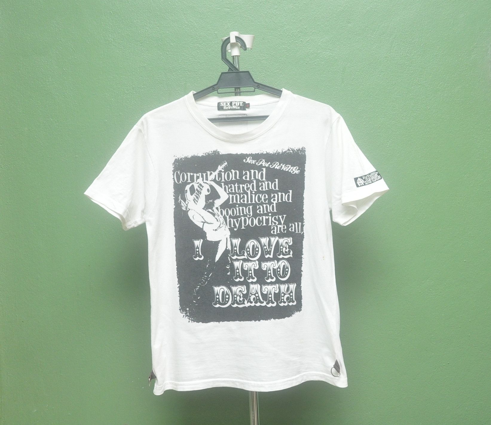 Japanese Brand × Vintage Vintage Sex Pot Revenge Punk Spirit Roadside White Shirt Size US M / EU 48-50 / 2 - 1 Thumbnail