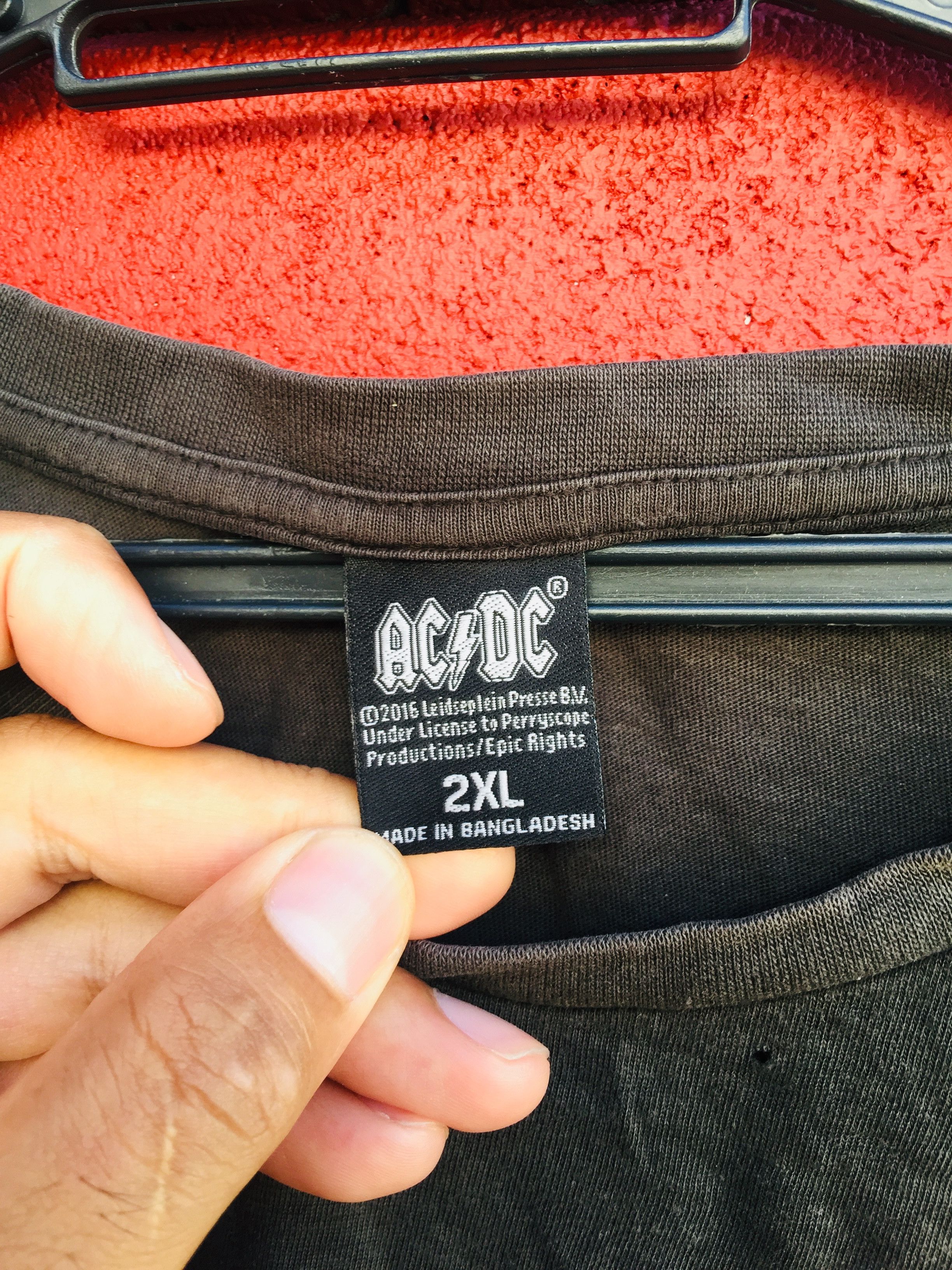 Band Tees × Japanese Brand AC/DC Band Music Shirt Travis Scott Fashion Style Size US L / EU 52-54 / 3 - 7 Thumbnail