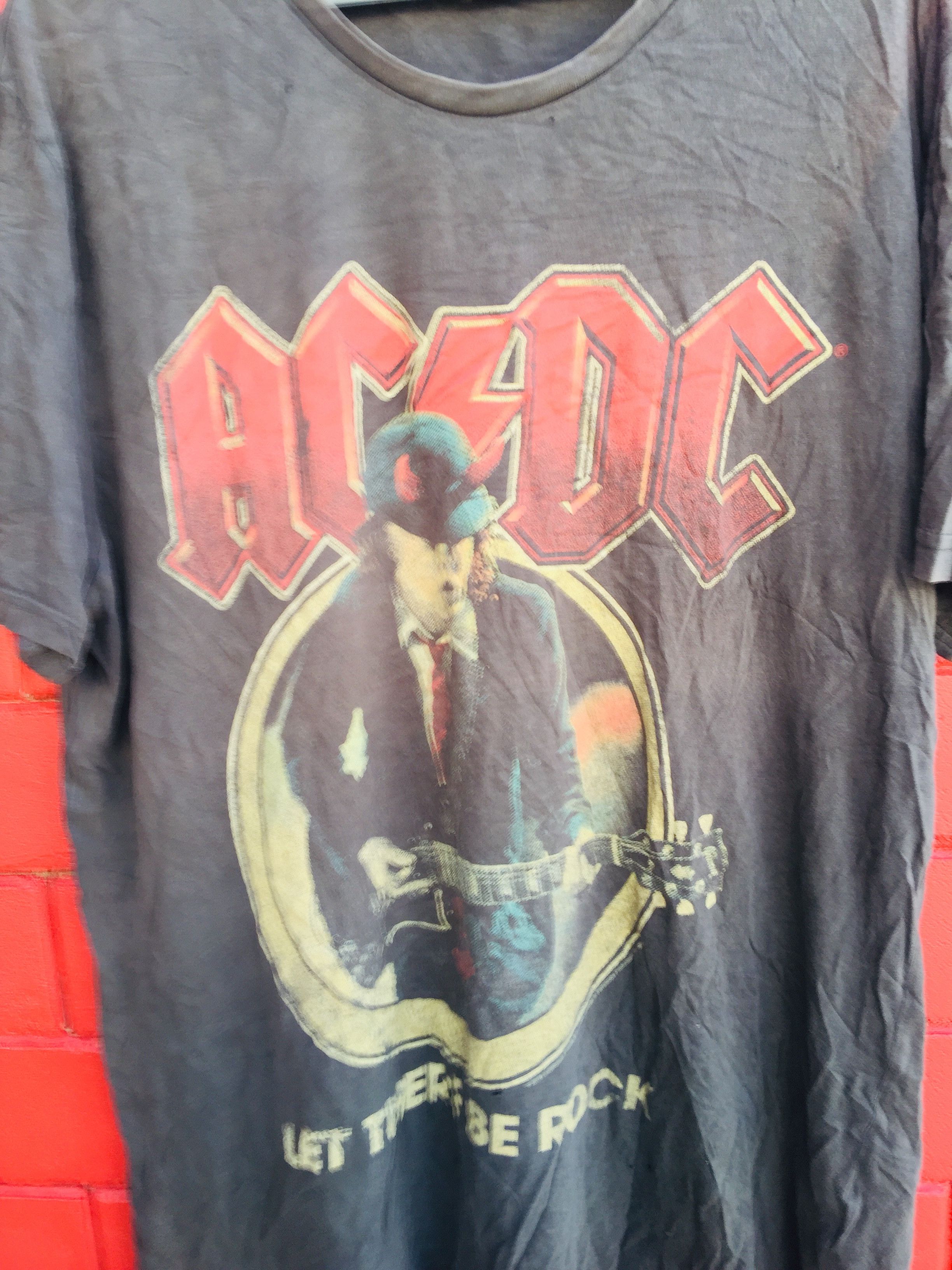 Band Tees × Japanese Brand AC/DC Band Music Shirt Travis Scott Fashion Style Size US L / EU 52-54 / 3 - 4 Thumbnail