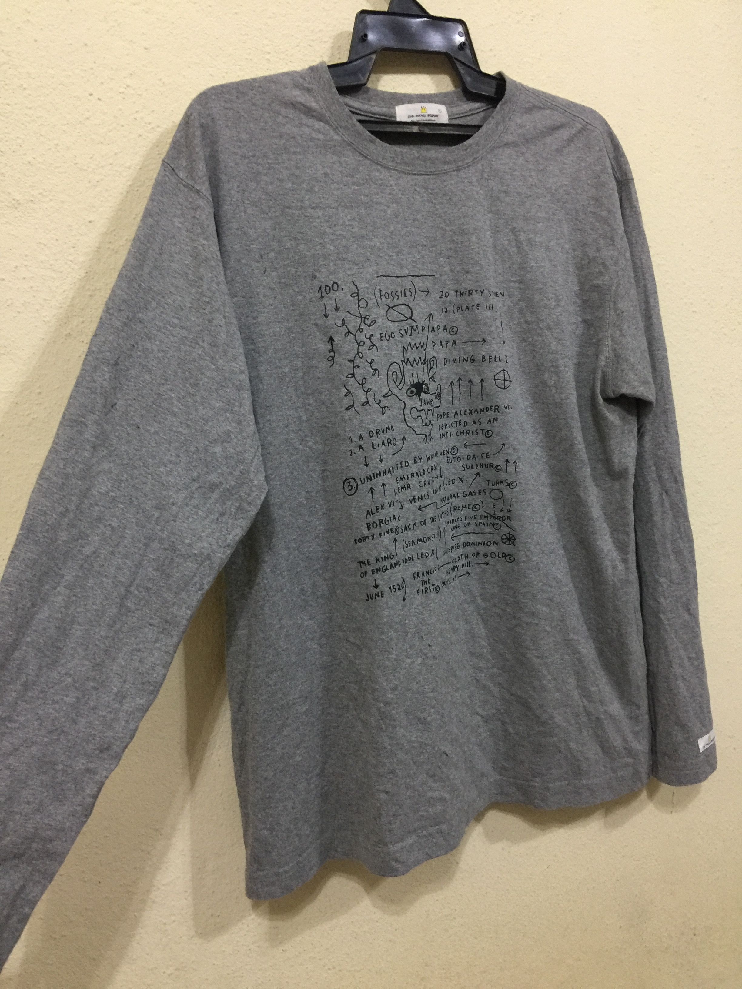 Vintage Jean Michel Basquiat Pop Art Travis Scott Style