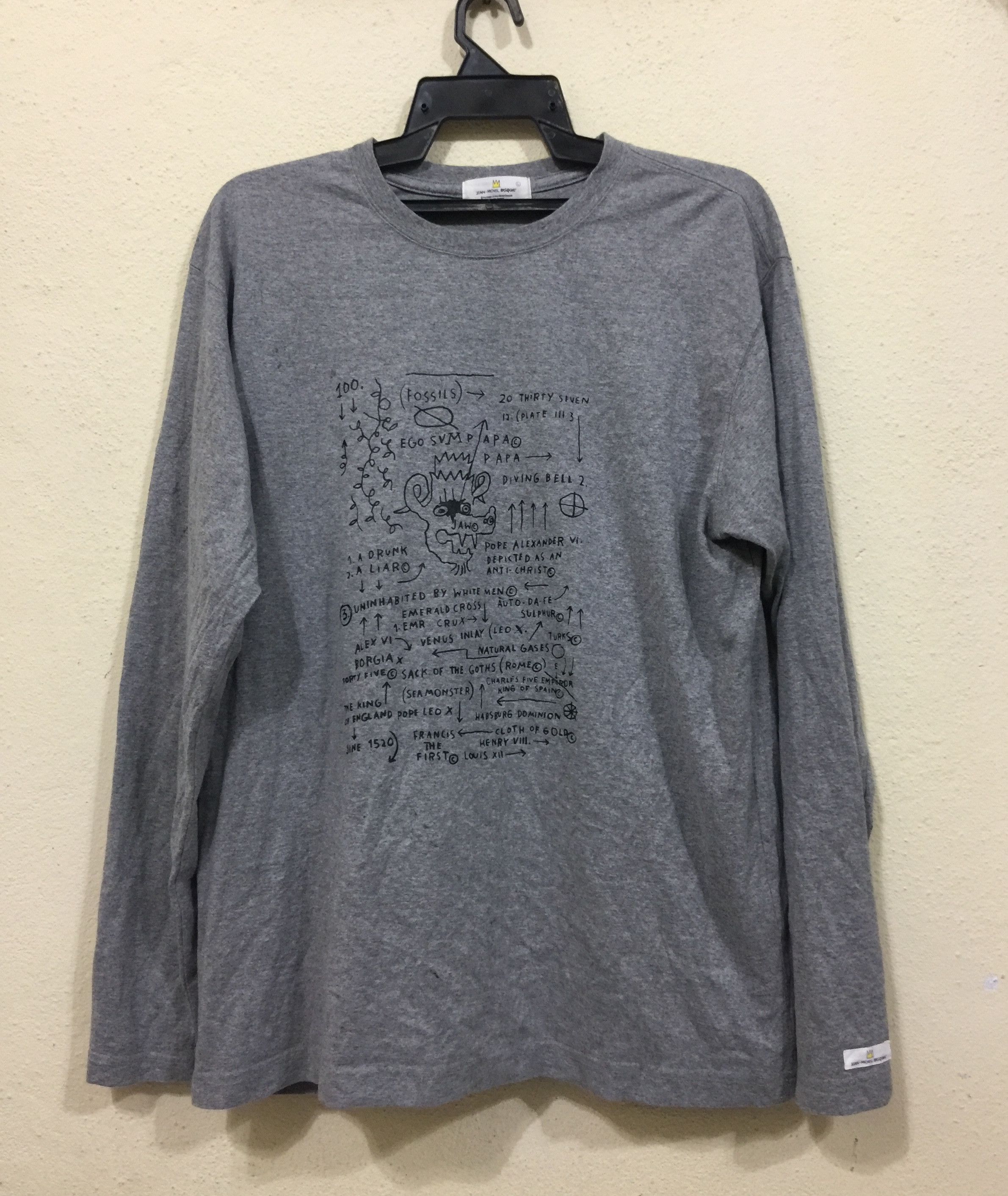 Vintage Jean Michel Basquiat Pop Art Travis Scott Style