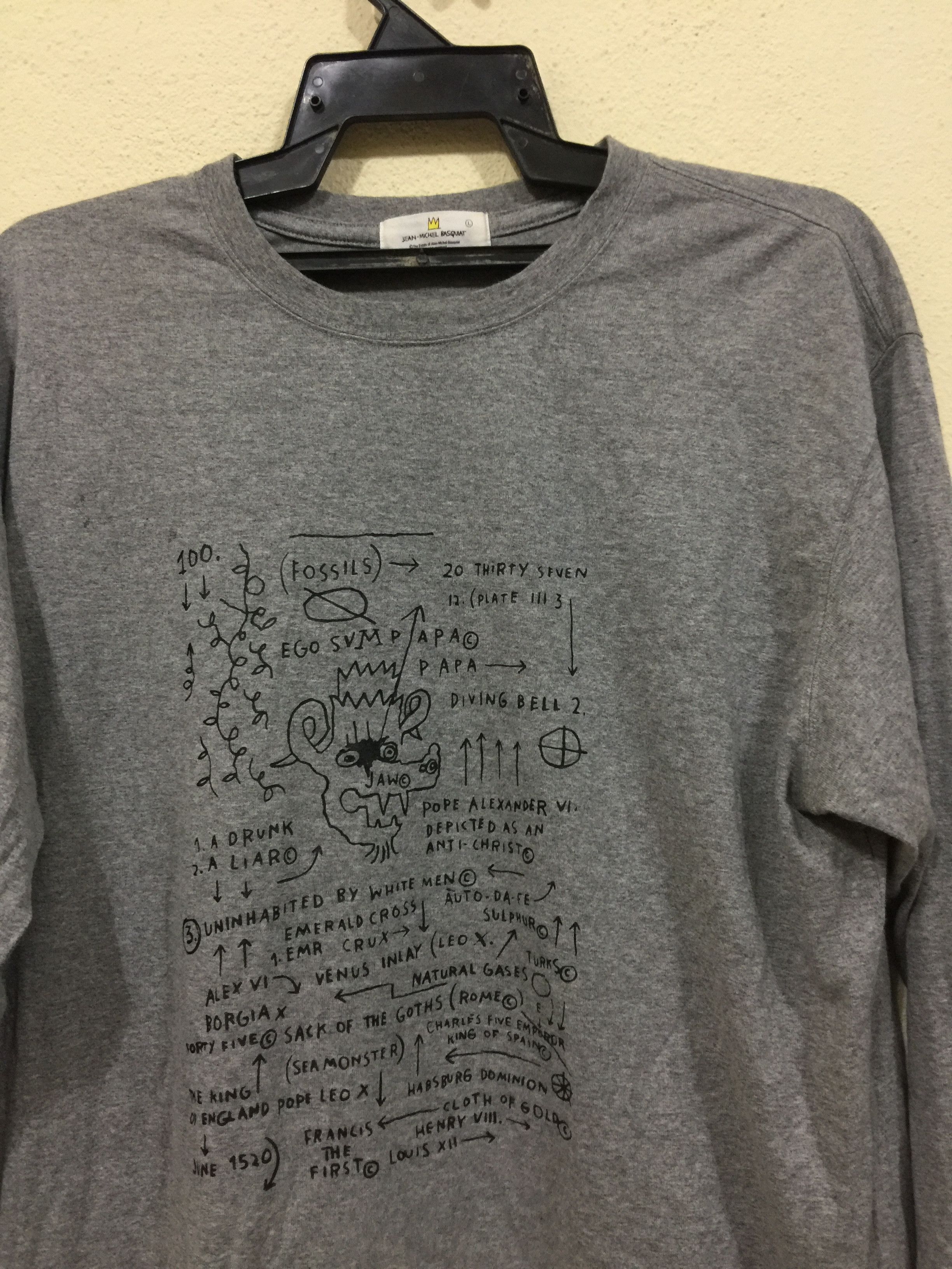 Vintage Jean Michel Basquiat Pop Art Travis Scott Style