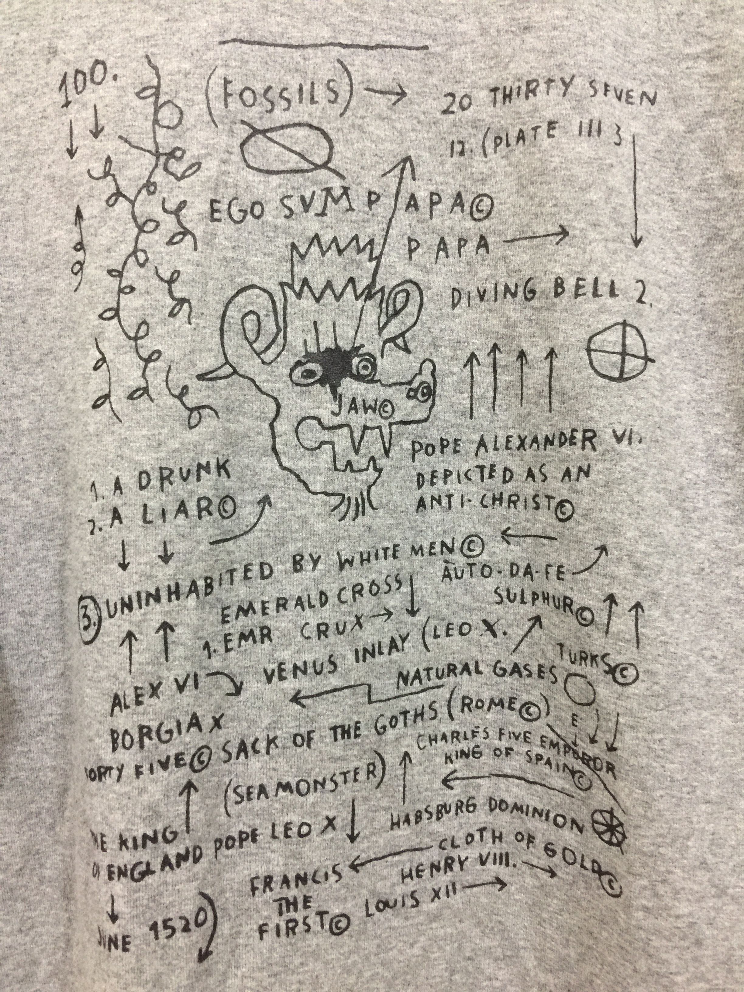 Vintage Jean Michel Basquiat Pop Art Travis Scott Style