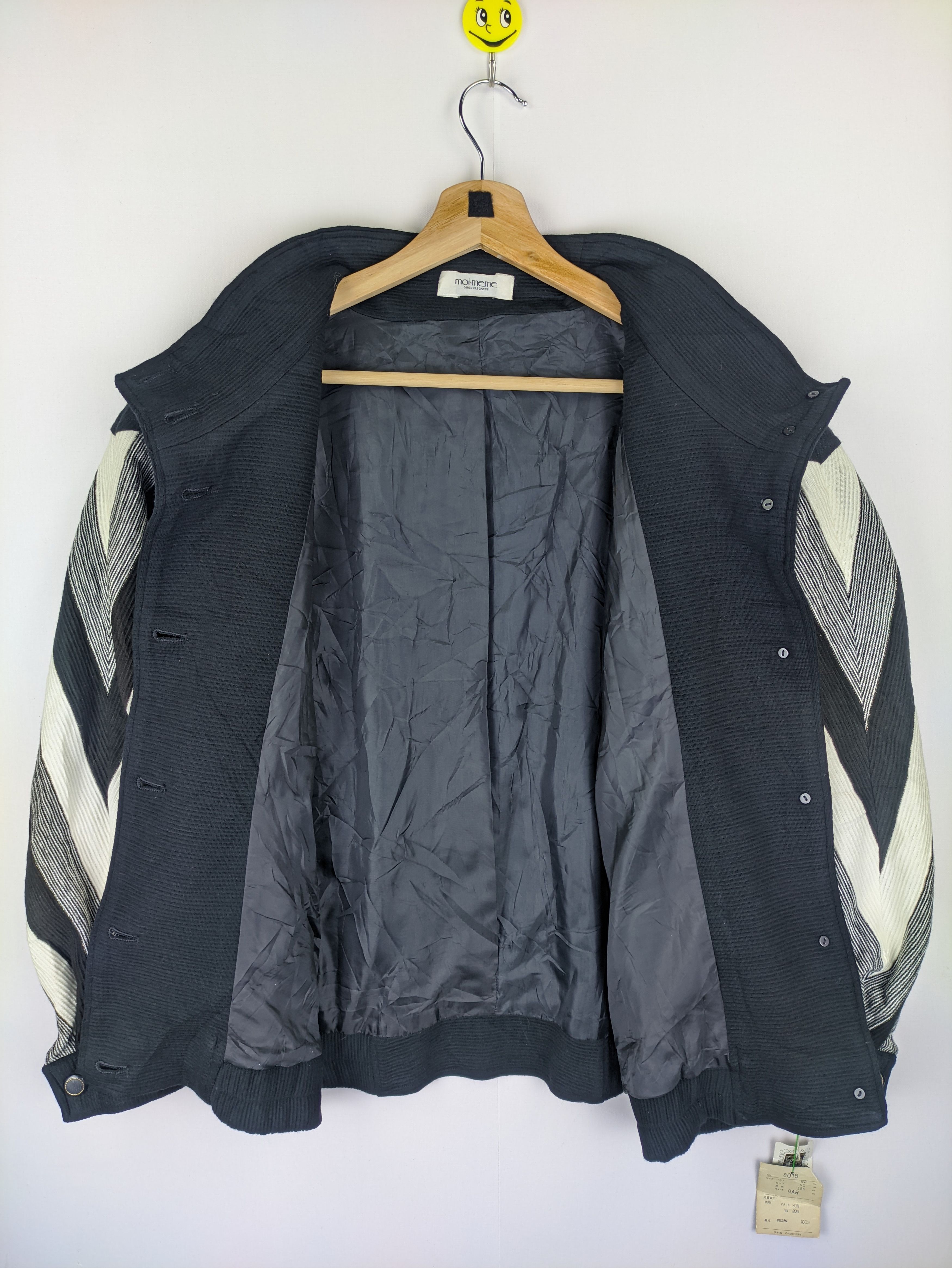 Japanese Brand Steals🔥Vintage Jacket Oversized Striped by Moi Meme Size L / US 10 / IT 46 - 5 Thumbnail