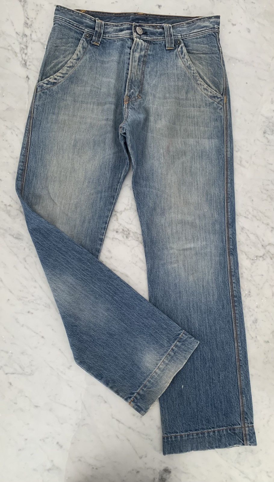Vintage Vintage Double-E Denim Jeans Size US 33 - 2 Thumbnail