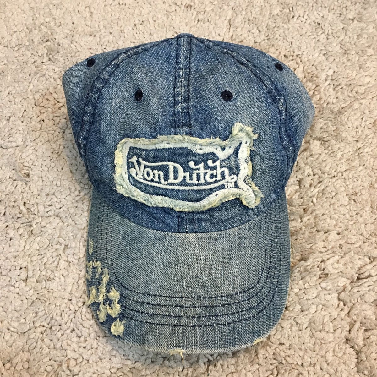 Vintage Vintage Von Dutch ‘Ripped Style’ Adjustable Hat Size ONE SIZE - 1 Thumbnail