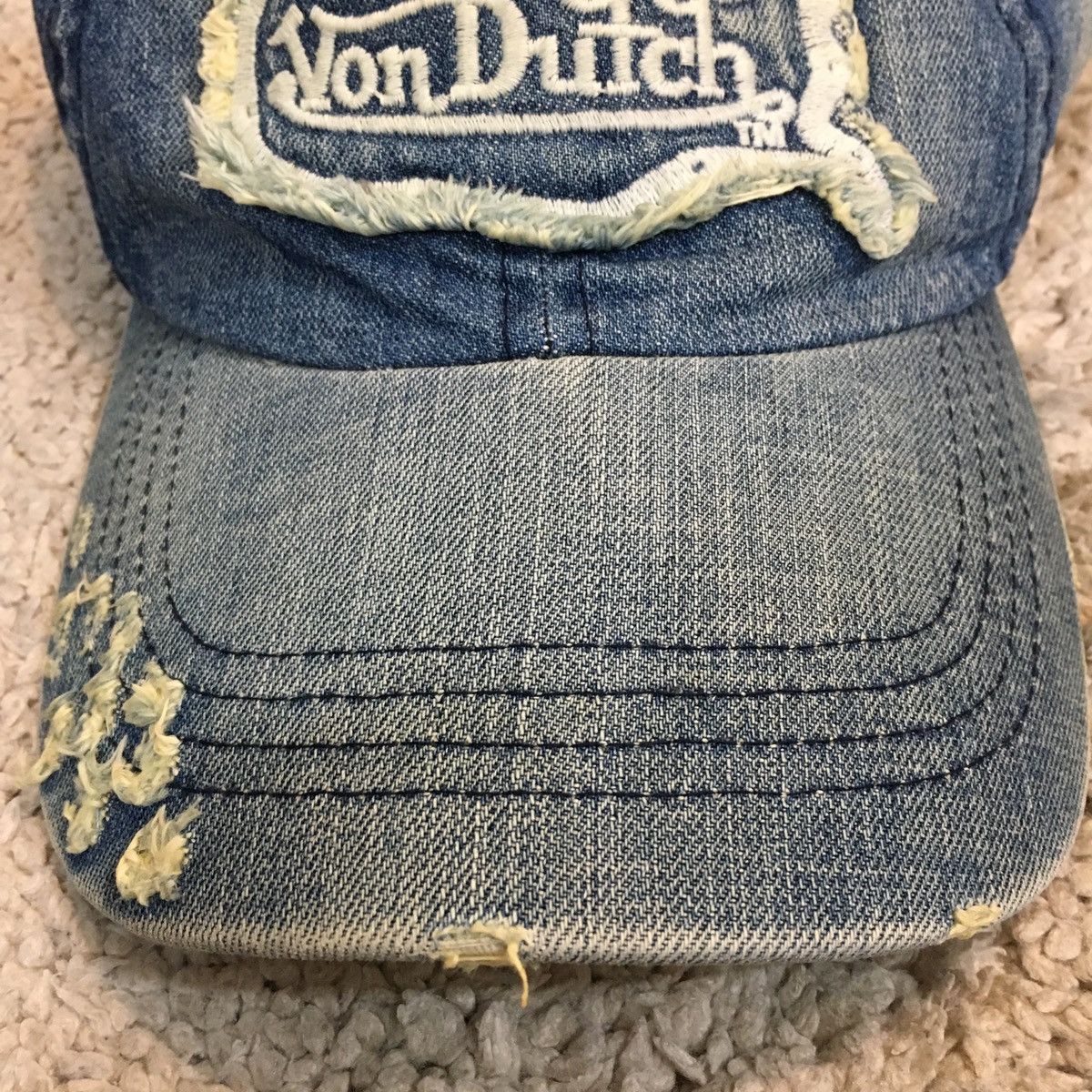 Vintage Vintage Von Dutch ‘Ripped Style’ Adjustable Hat Size ONE SIZE - 3 Thumbnail