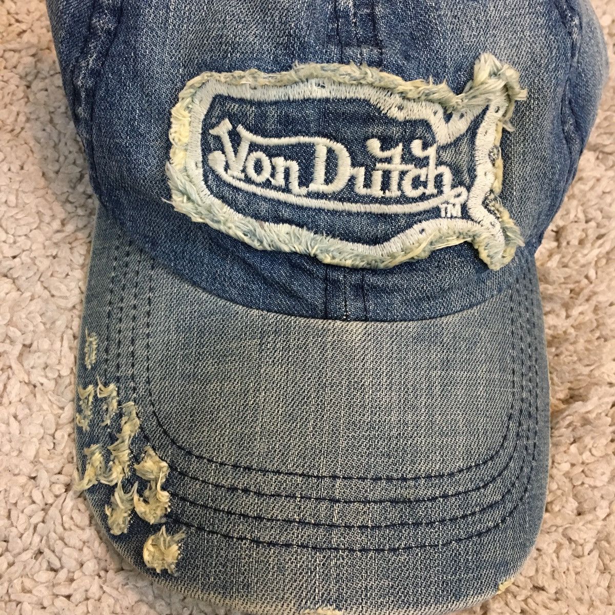 Vintage Vintage Von Dutch ‘Ripped Style’ Adjustable Hat Size ONE SIZE - 2 Thumbnail