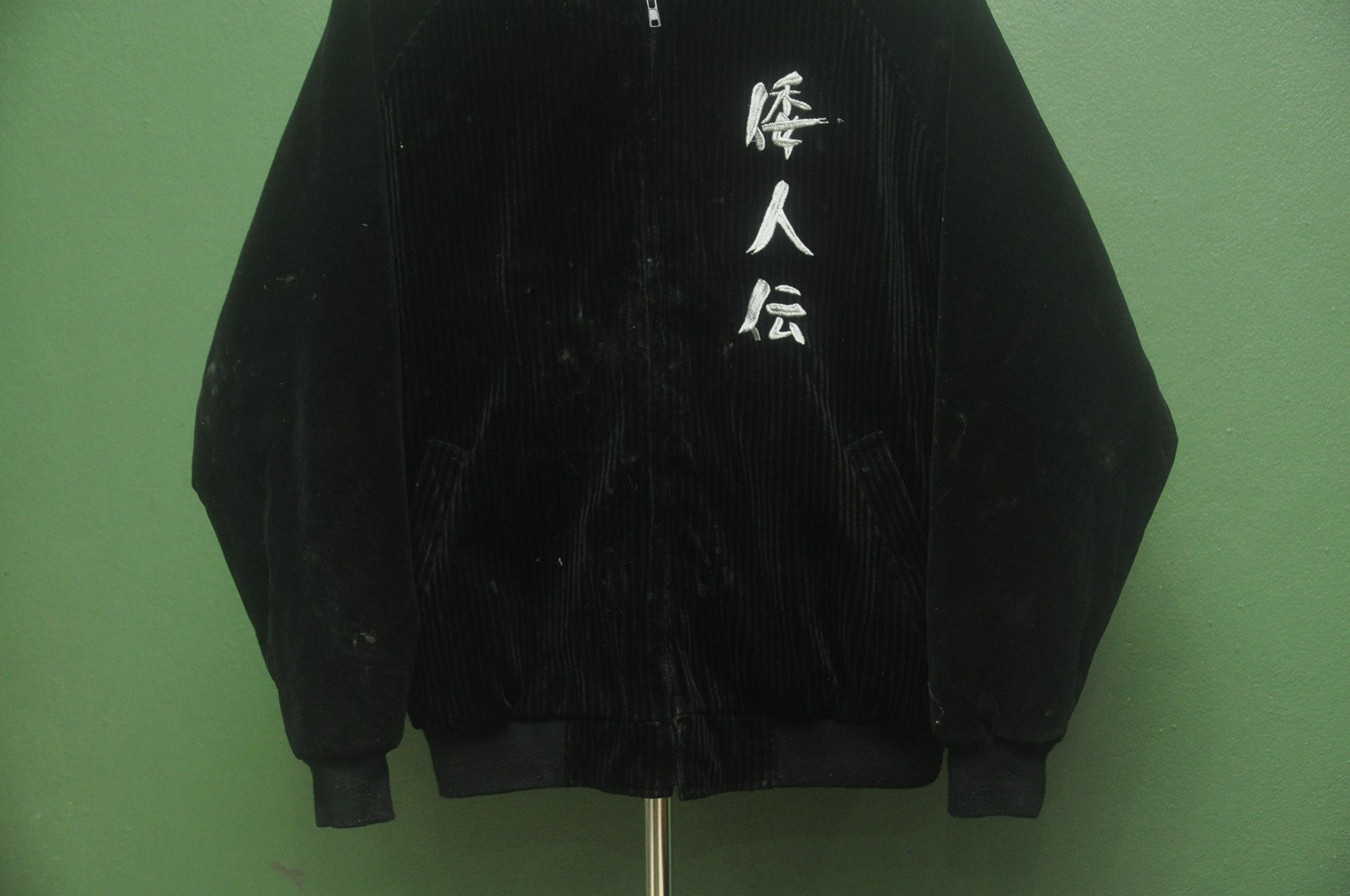 Japanese Brand × Vintage Vintage Sukajan Eagle Fight Dragon Black Colour Yakuza Size US L / EU 52-54 / 3 - 5 Thumbnail