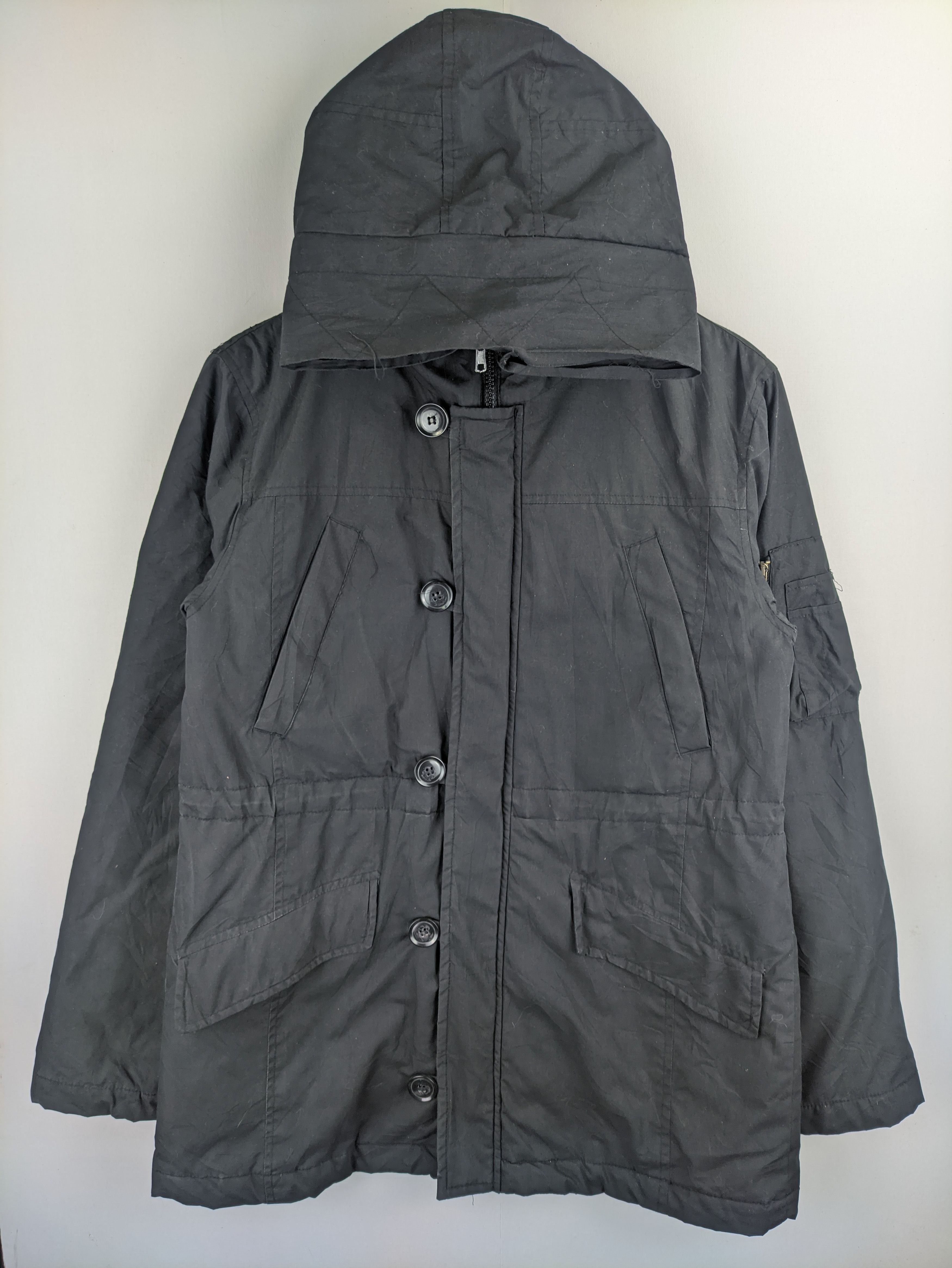 image of Military x Vintage Stealsvintage Parka Jacket By Unision Casual in Black, Men's (Size Medium)