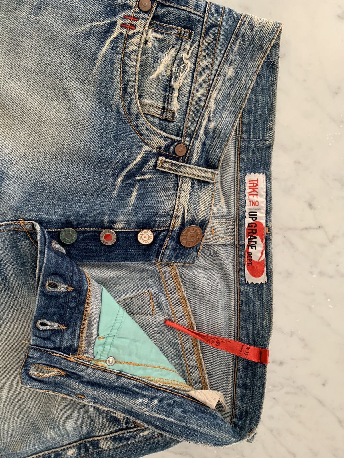 Vintage Vintage TAKE TWO Denim Jeans, Made In Italy Size US 33 - 7 Thumbnail
