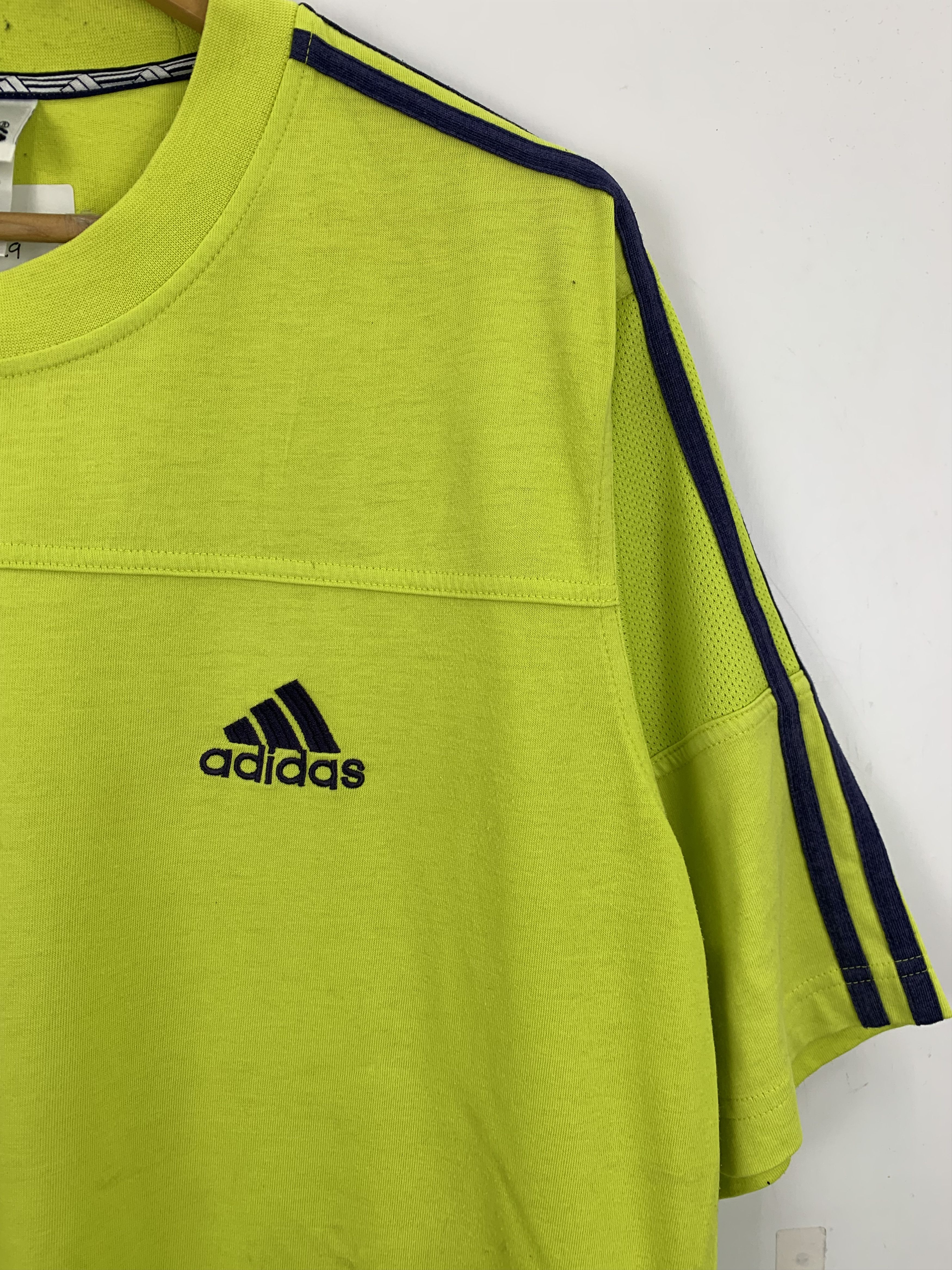Adidas × Vintage Vintage 90s Adidas Neon Jersey TA0226 Size US L / EU 52-54 / 3 - 9 Thumbnail