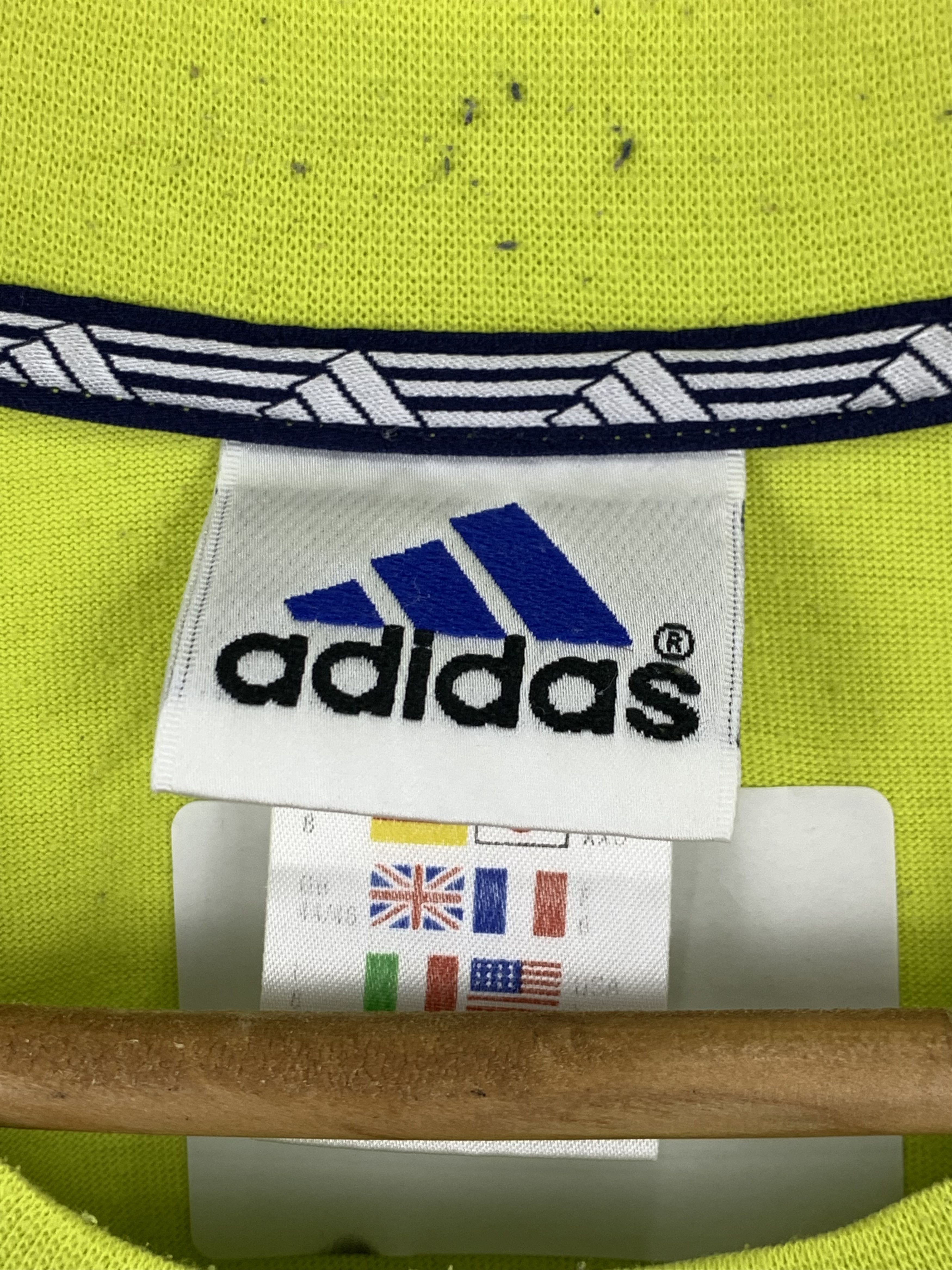 Adidas × Vintage Vintage 90s Adidas Neon Jersey TA0226 Size US L / EU 52-54 / 3 - 4 Thumbnail