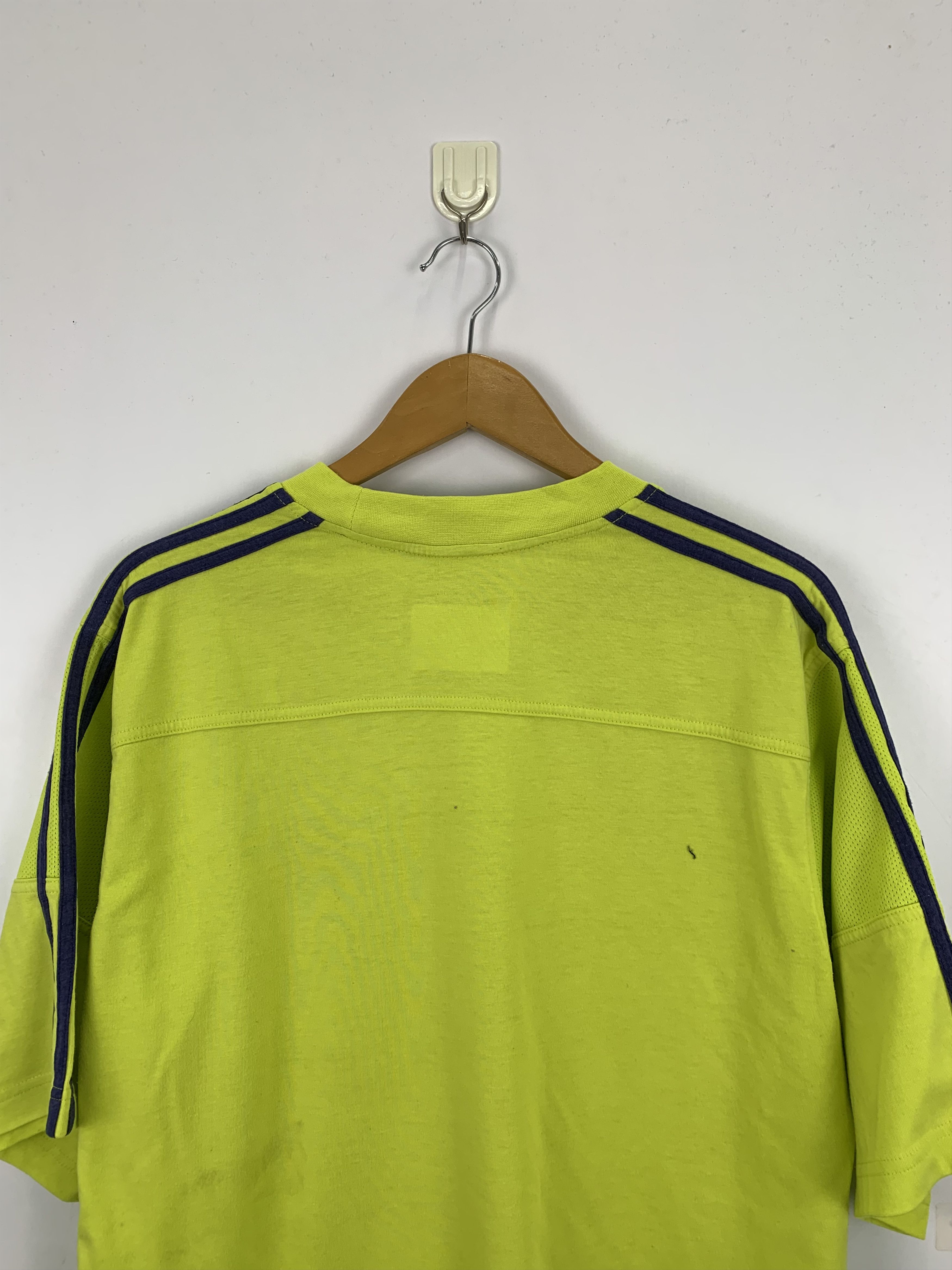 Adidas × Vintage Vintage 90s Adidas Neon Jersey TA0226 Size US L / EU 52-54 / 3 - 15 Thumbnail