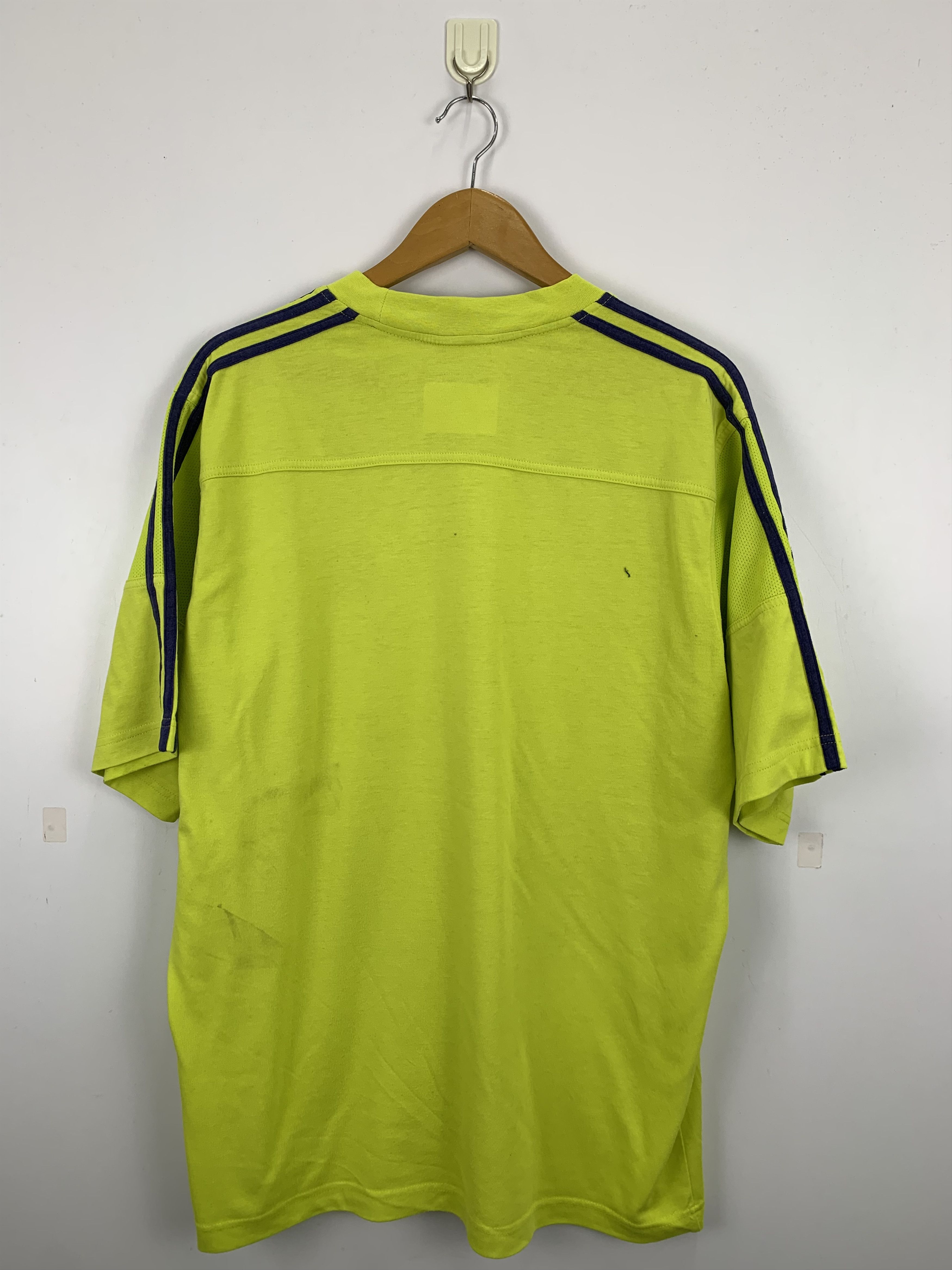 Adidas × Vintage Vintage 90s Adidas Neon Jersey TA0226 Size US L / EU 52-54 / 3 - 13 Thumbnail